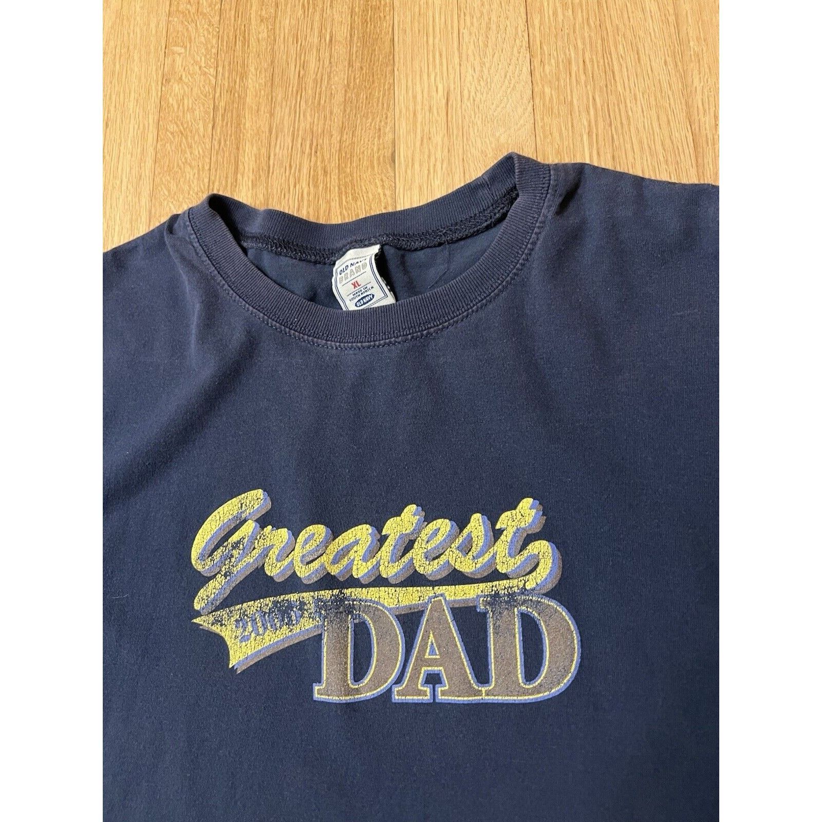 Old Navy Vintage Old Navy Dad T Shirt Men XL Blue Short Sleeve Y2K Size US XL / EU 56 / 4 - 2 Thumbnail