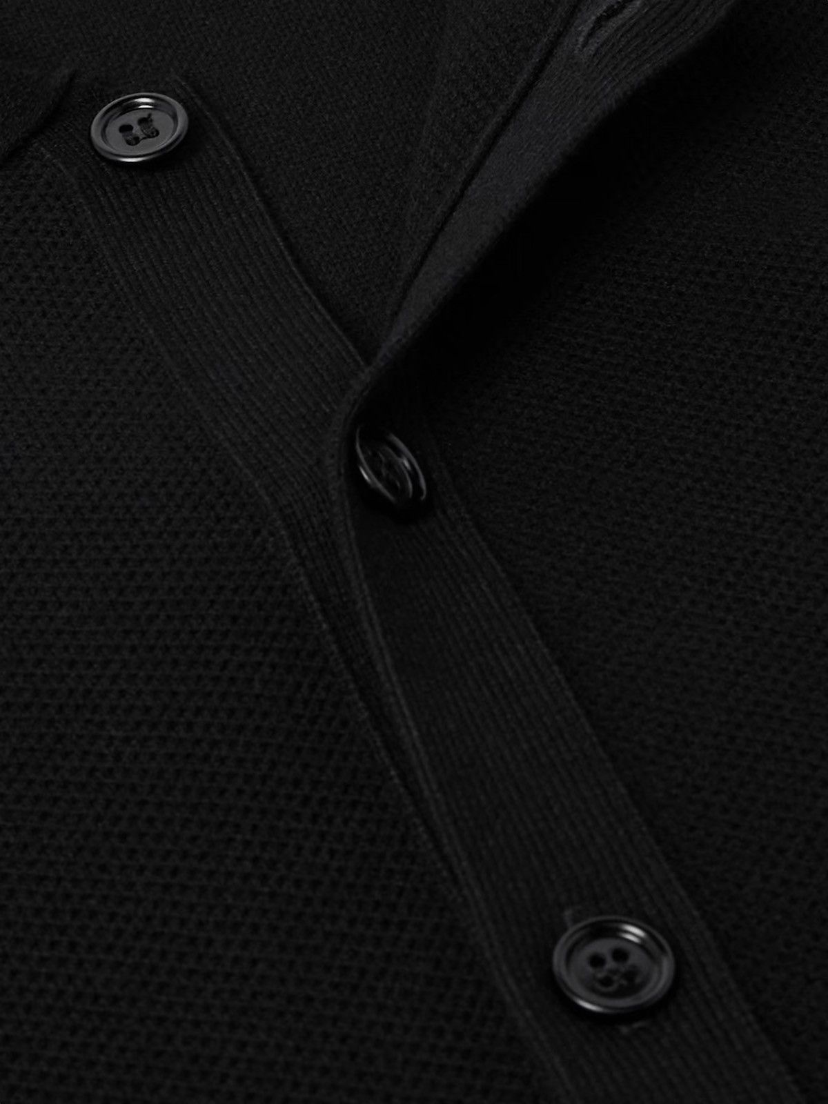 Dries Van Noten DRIES VAN NOTEN Black Spread Collar Cardigan – Sold Out Size US S / EU 44-46 / 1 - 3 Thumbnail
