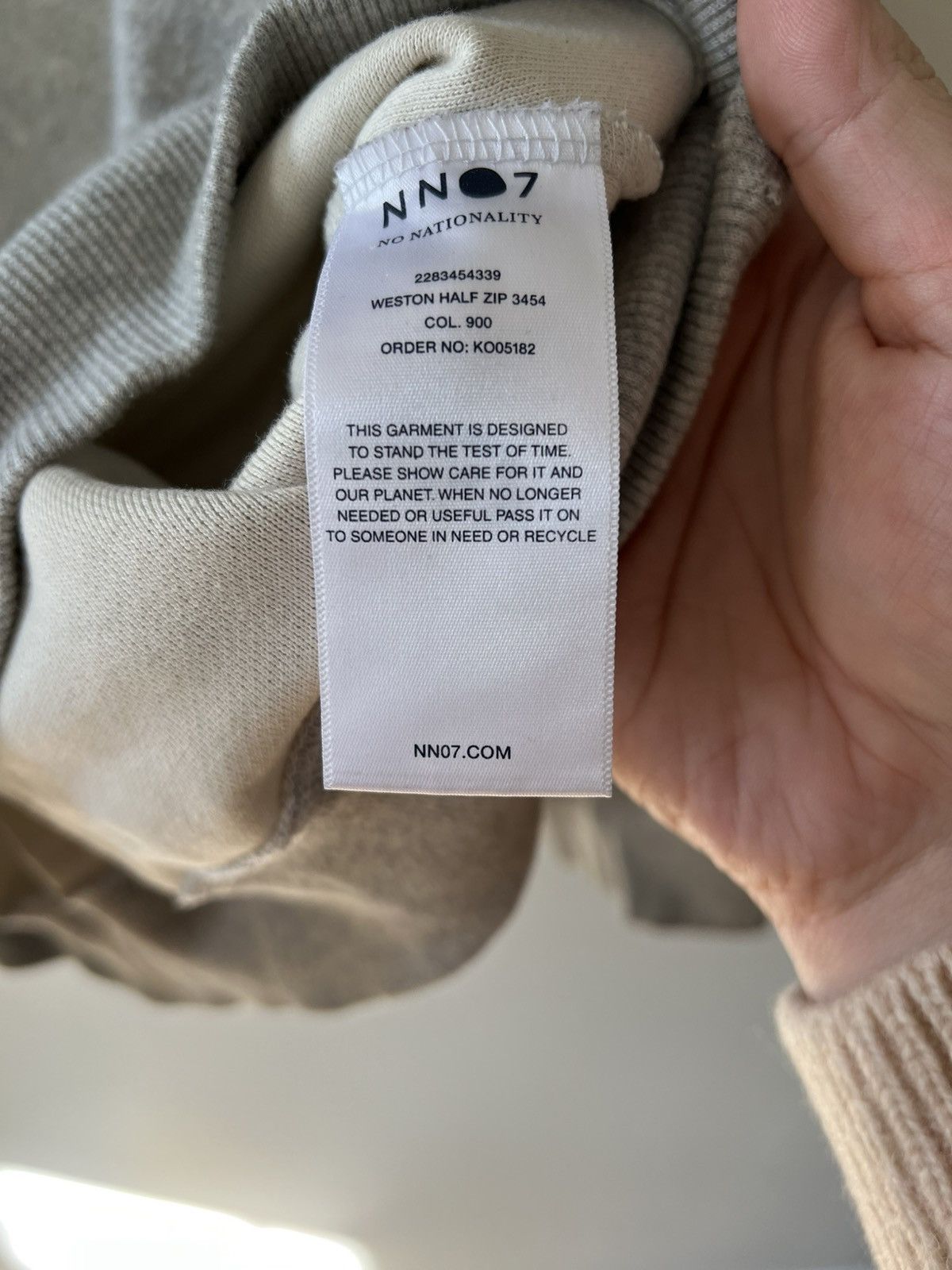 NN07 Western Half Zip in Grey Size US XXL / EU 58 / 5 - 8 Thumbnail
