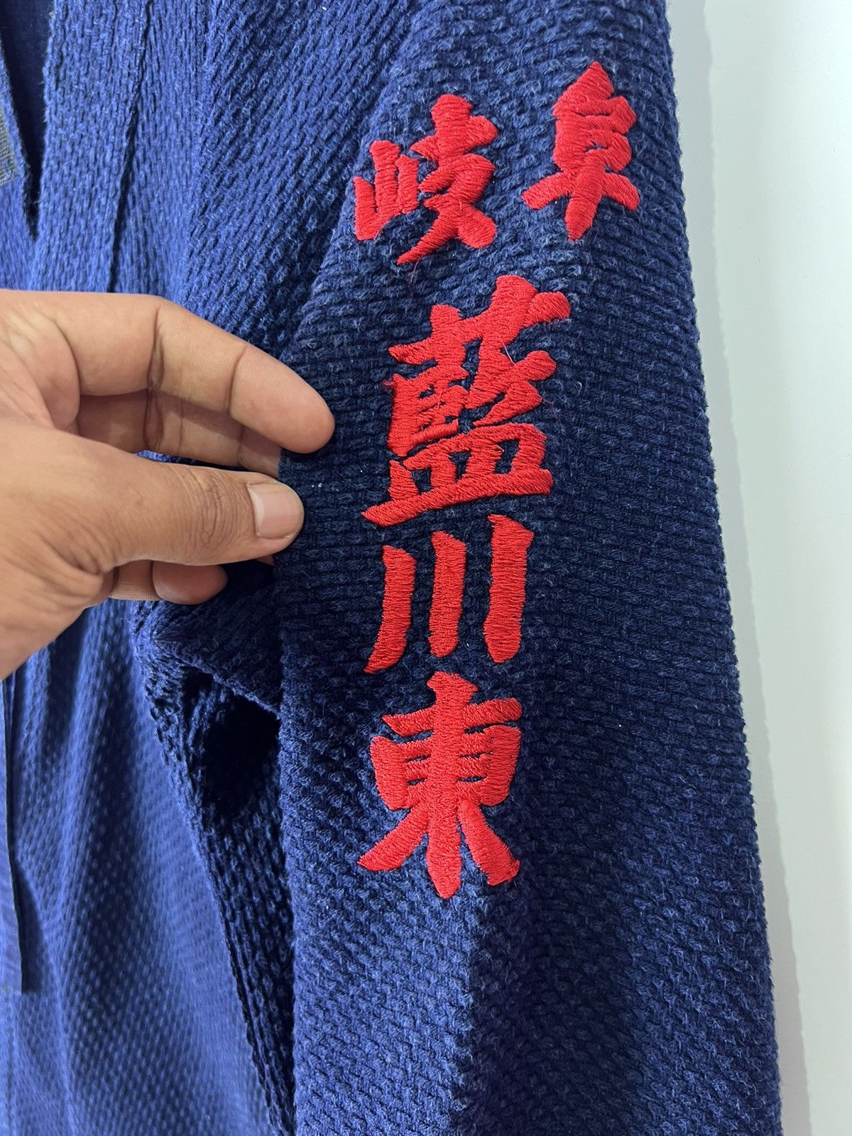 Indigo 🔥 JAPANESE INDIGO BLUE KIMONO TRADITIONAL Size US L / EU 52-54 / 3 - 4 Thumbnail