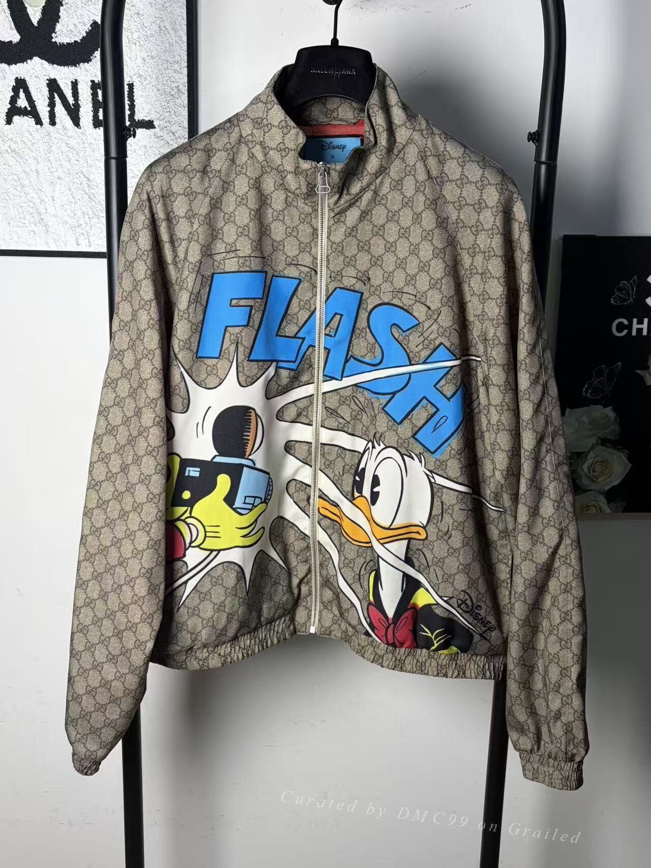 Adidas × Gucci Gucci x adidas Trefoil Print Jacket | Grailed