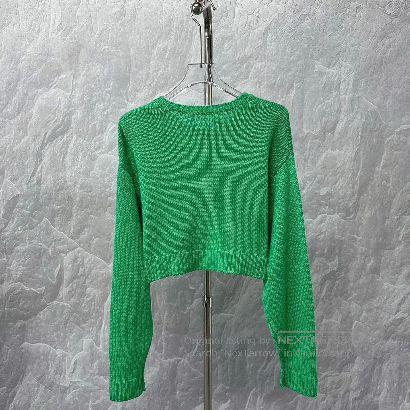 Miu Miu miumiu green wool knit cardigan. Size S / US 4 / IT 40 - 4 Thumbnail