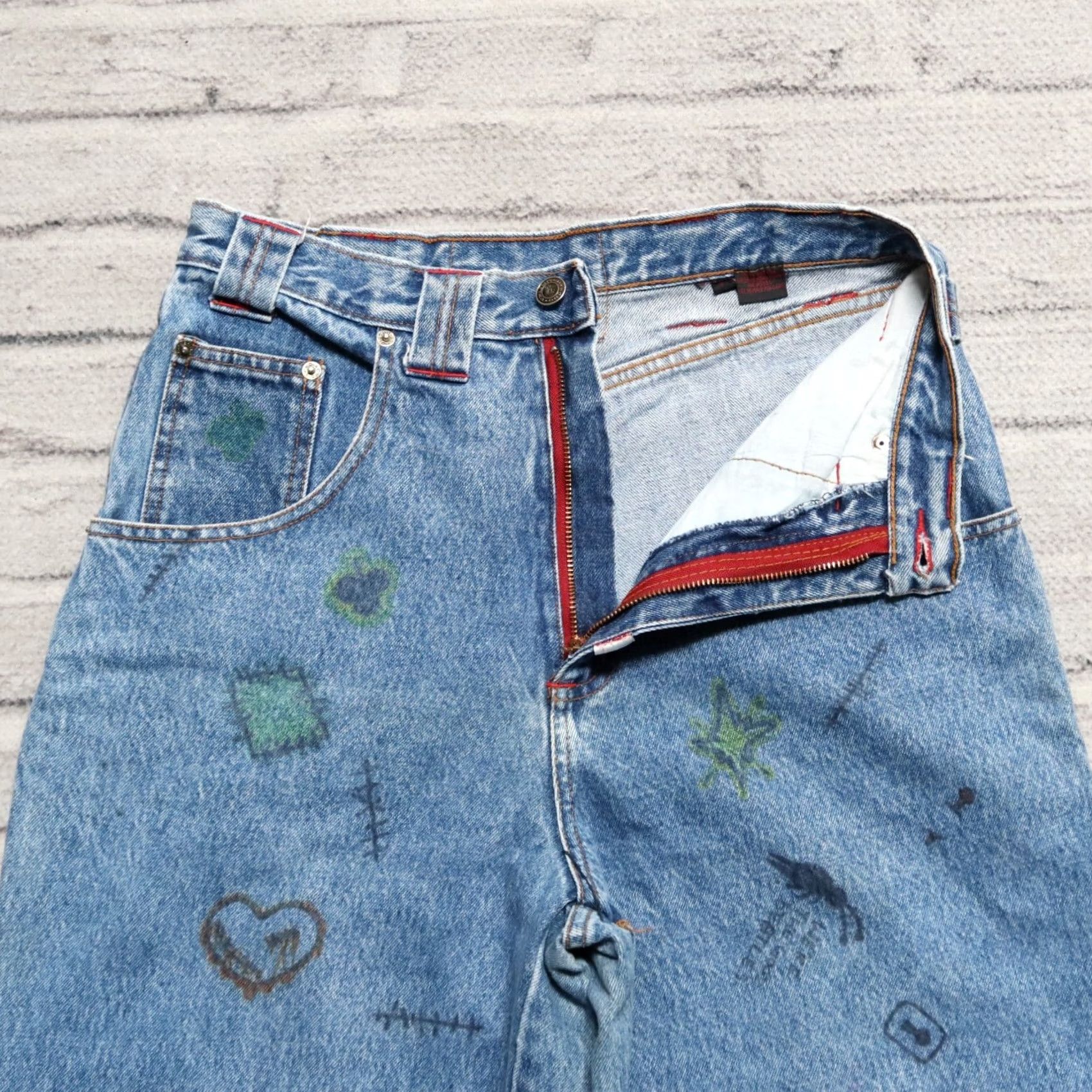Vintage VINTAGE Echo Denim Jeans Men's Jeans S Light Wash 28x28 1/2 Vintage Echo Unlimited Denim Utility Jeans Size US 29 - 5 Thumbnail