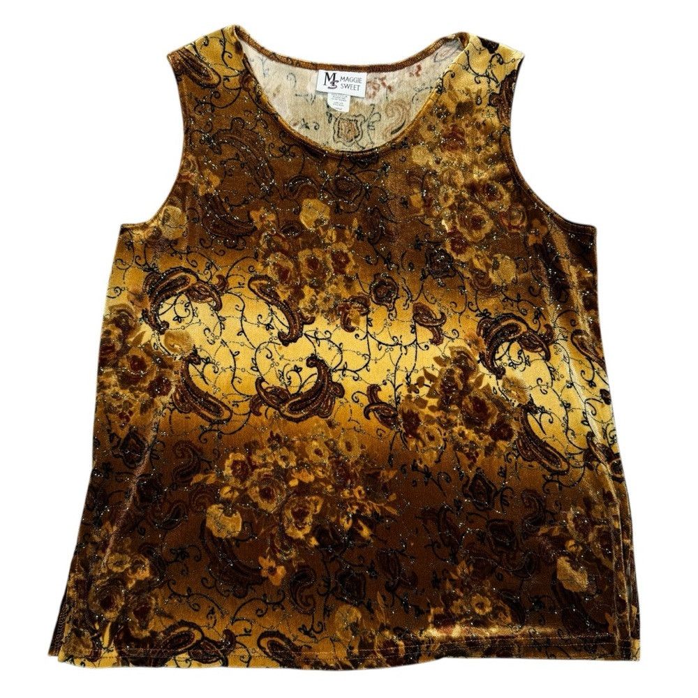 Other NWT New Vintage Maggie Velvet Tank Top Long Sleeve Shirt Se Size L / US 10 / IT 46 - 4 Thumbnail