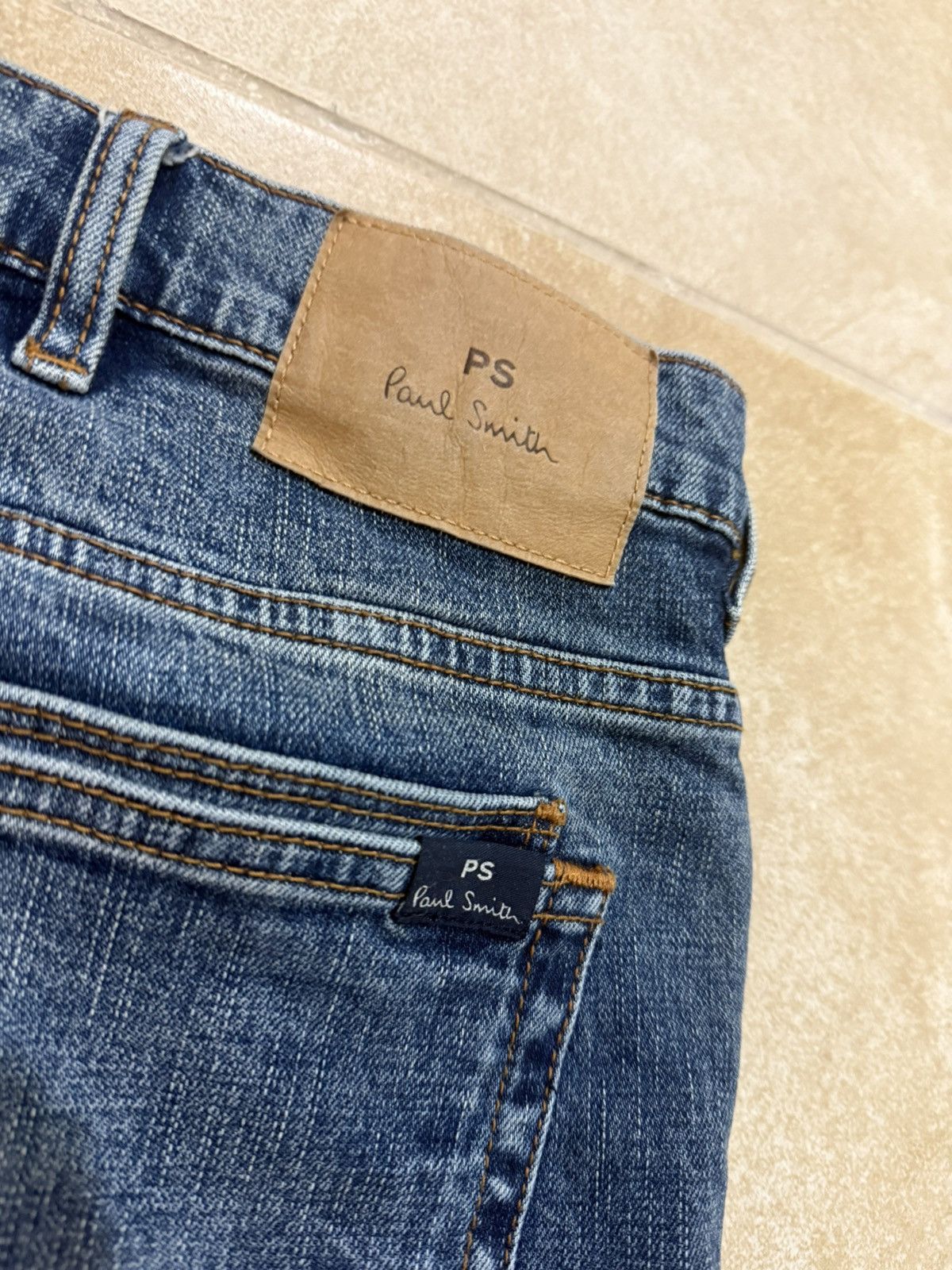Paul Smith Paul Smith Crosshatch Stretch Blue-Rinse Jeans Size US 31 - 4 Thumbnail