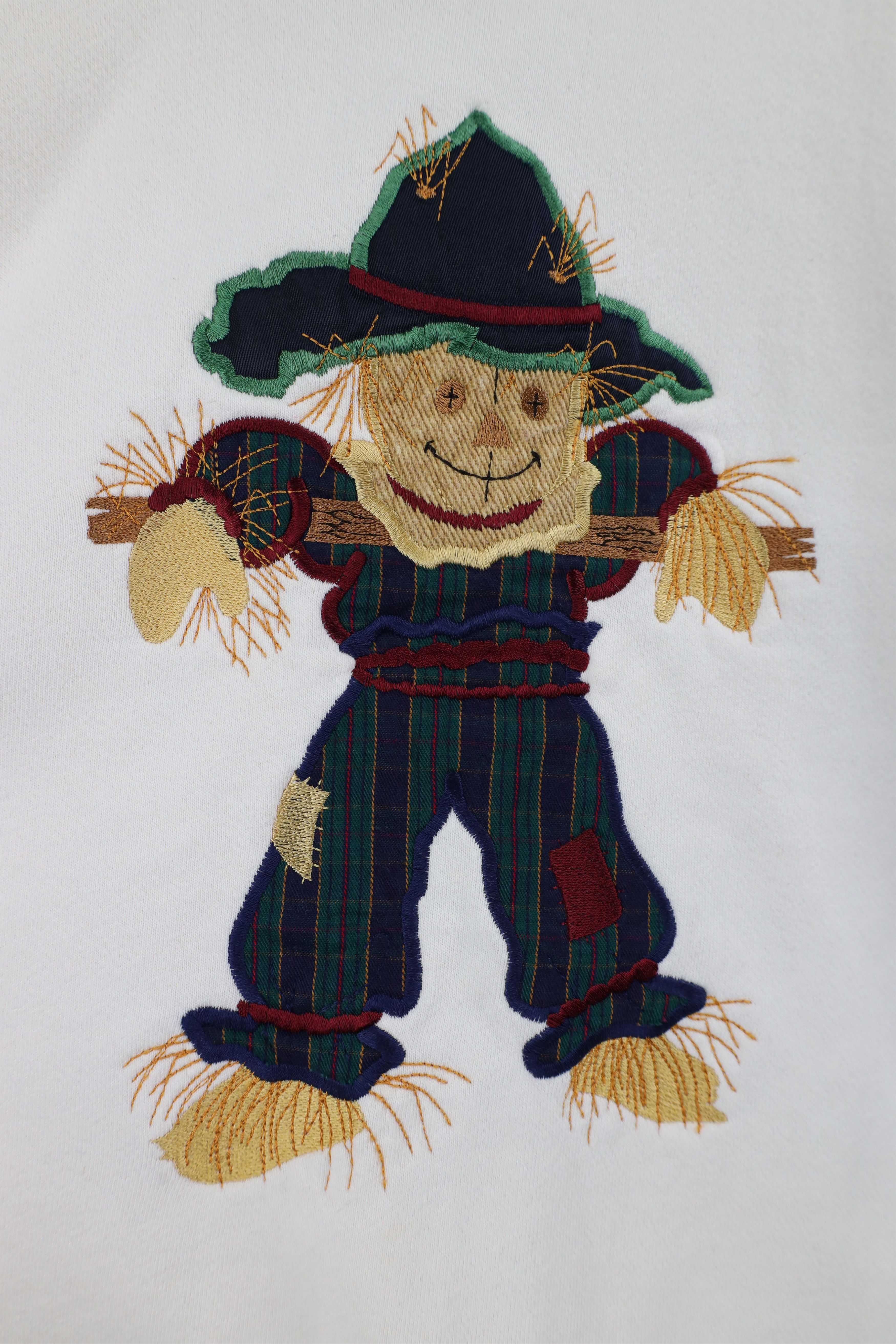 Vintage Vintage 90s Streetwear Fall Scarecrow Layered Sweatshirt Size L / US 10 / IT 46 - 4 Thumbnail
