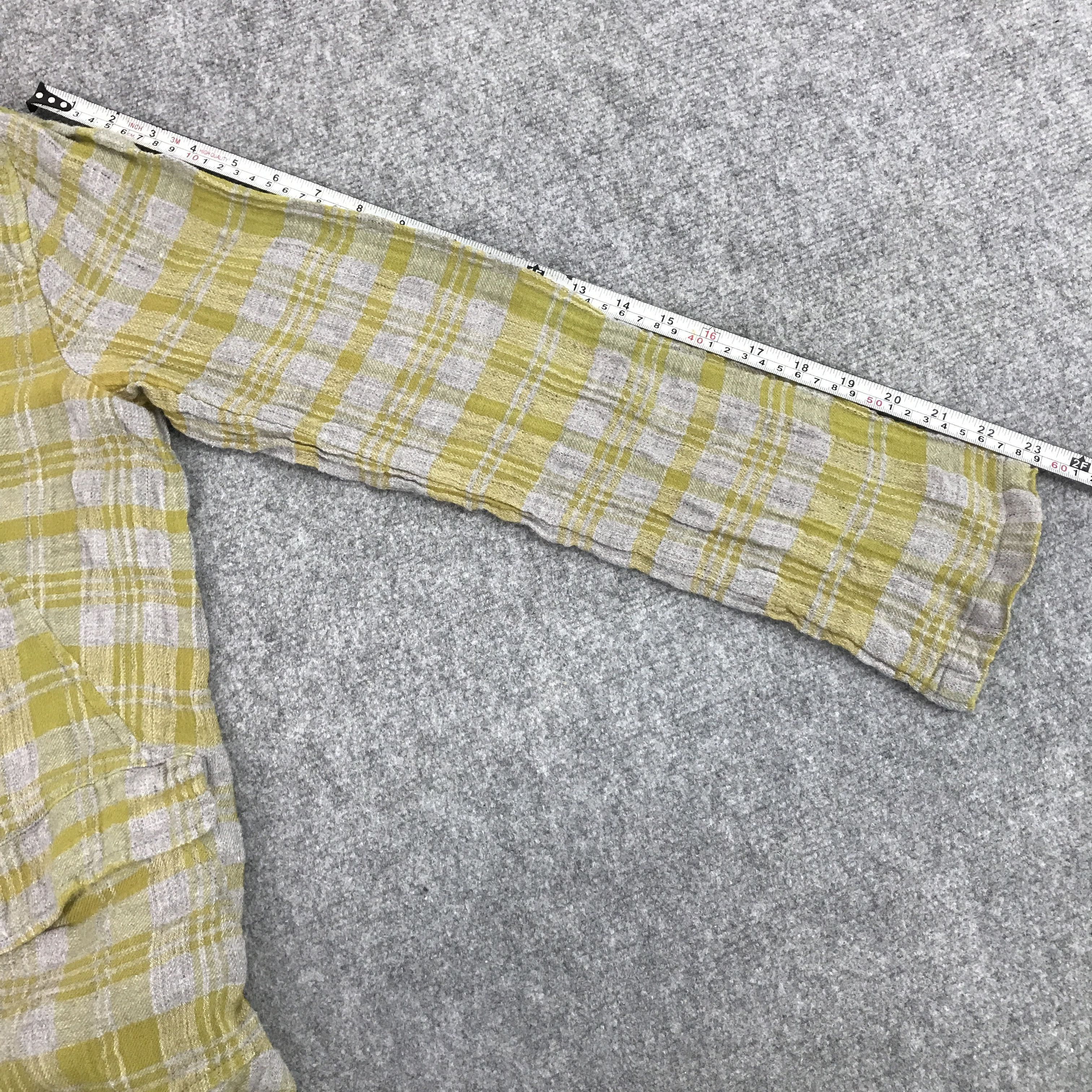 Issey Miyake × Japanese Brand PLANTATION BY ISSEY MIYAKE FLANNEL COAT JACKET Size US M / EU 48-50 / 2 - 10 Thumbnail