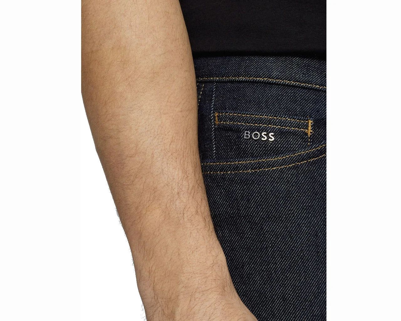 Hugo Boss Hugo Boss Delaware 3 slim fit Dark Blue Cotton Denim Jeans Size US 36 / EU 52 - 4 Thumbnail