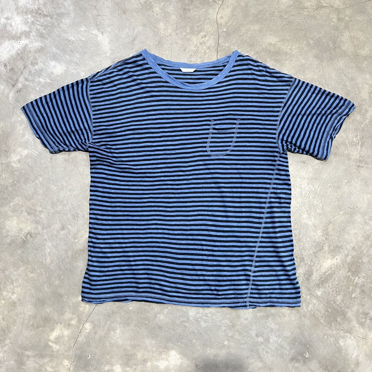 Japanese Brand Vintage Japanese Kurt Cobain Stripe Pocket Shirt Size US M / EU 48-50 / 2 - 1 Thumbnail