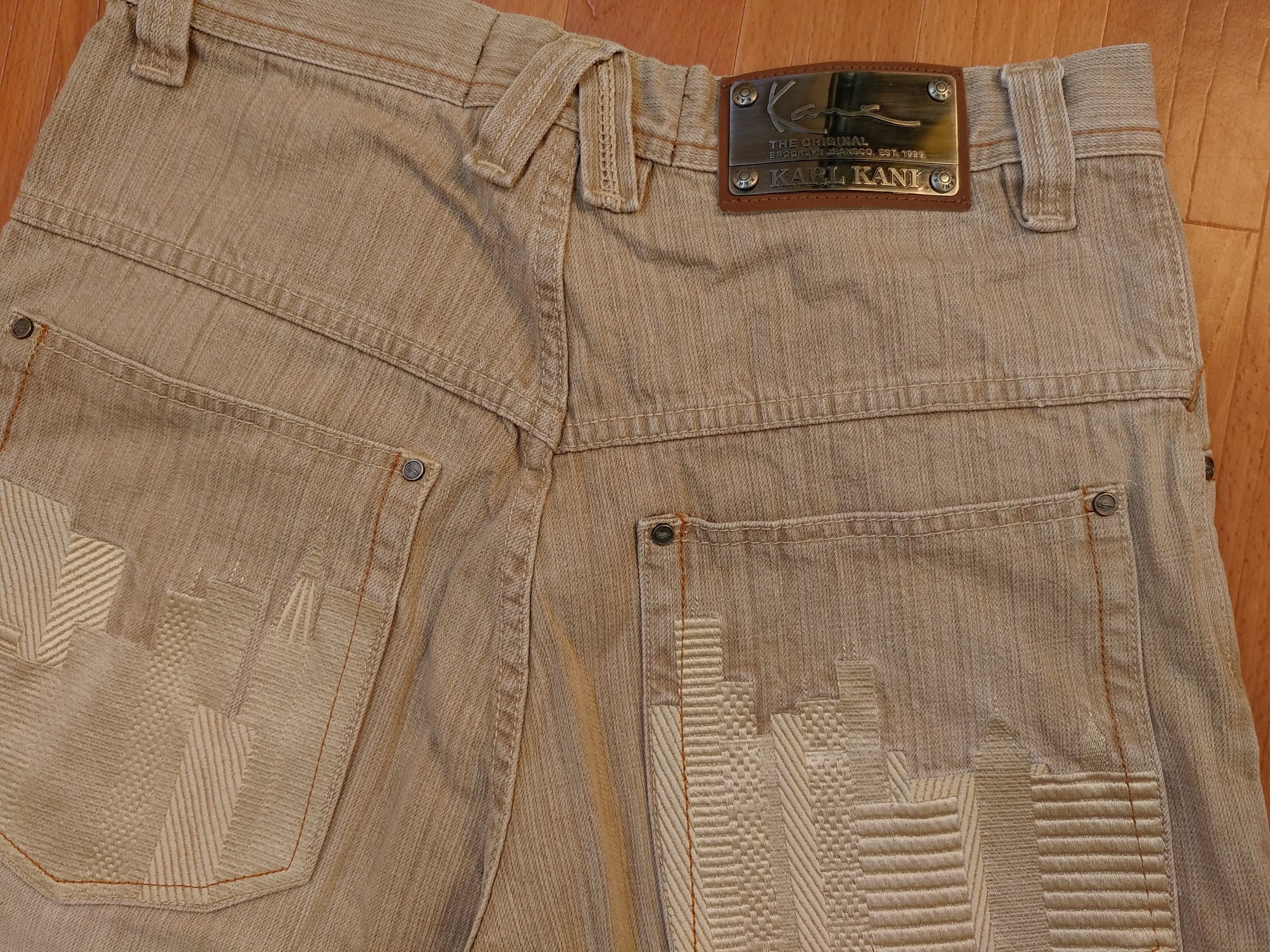 Karl Kani KARL KANI shorts, vintage hip hop baggy jeans, 90s size W 30 Size US 30 / EU 46 - 6 Thumbnail