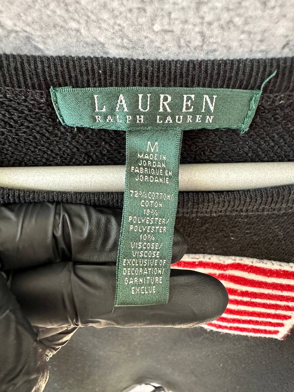 Lauren Ralph Lauren Lauren Ralph Lauren USA FLAG Sweatshirt Black Jumper Size M / US 6-8 / IT 42-44 - 10 Thumbnail