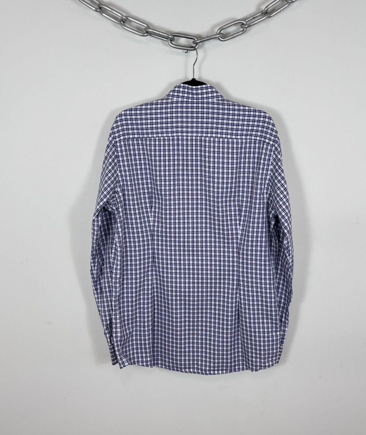 Eton Eton Men’s Contemporary Fit Multicolor Check Button Up Shirt Size US L / EU 52-54 / 3 - 14 Thumbnail