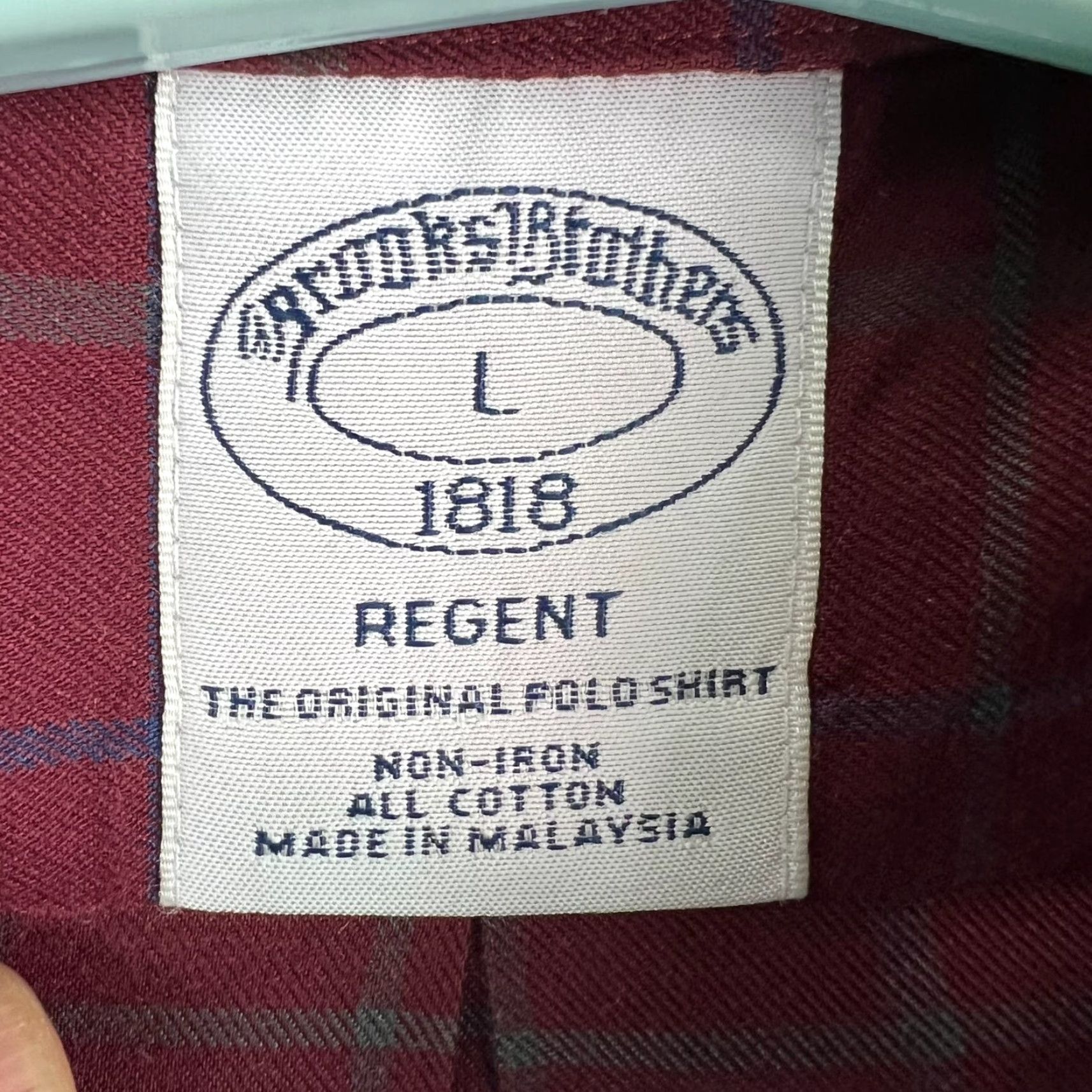 Brooks Brothers Brooks Brothers Regent Plaid Button-Down Shirt Mens L Maroon Long Sleeve Cotton Non-Iron Pockets Button-Up Casual Classic Size US L / EU 52-54 / 3 - 4 Thumbnail