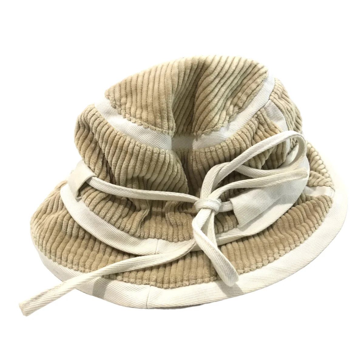 Jacquemus Metal Plated Logo Corduroy Bucket Hat Size ONE SIZE - 2 Thumbnail