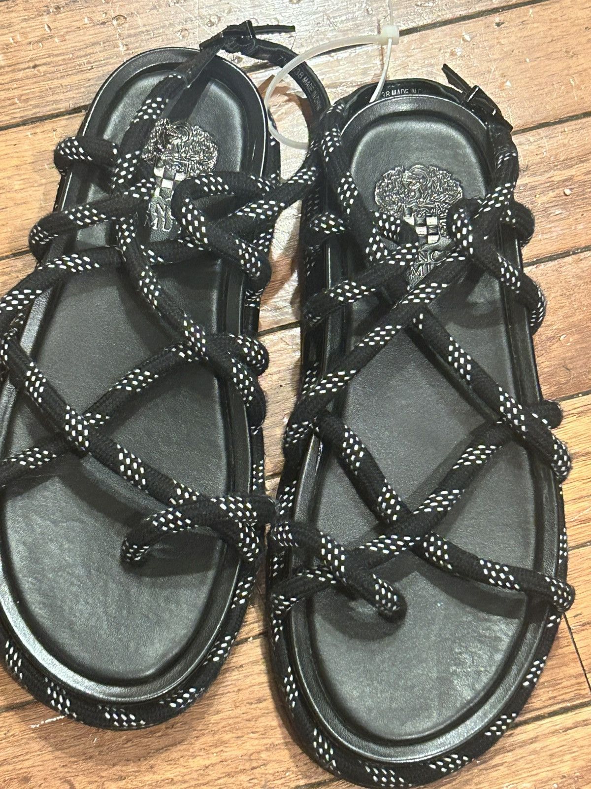 Vince Camuto Vince Camuto Rope Sandal Black Size US 7.5 / IT 37.5 - 1 Thumbnail