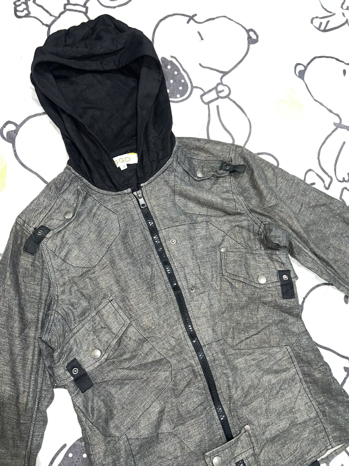 Le Grande Bleu (L.G.B.) 1990s GGD - Cyberpunk Hoodie Jacket Size US M / EU 48-50 / 2 - 2 Thumbnail
