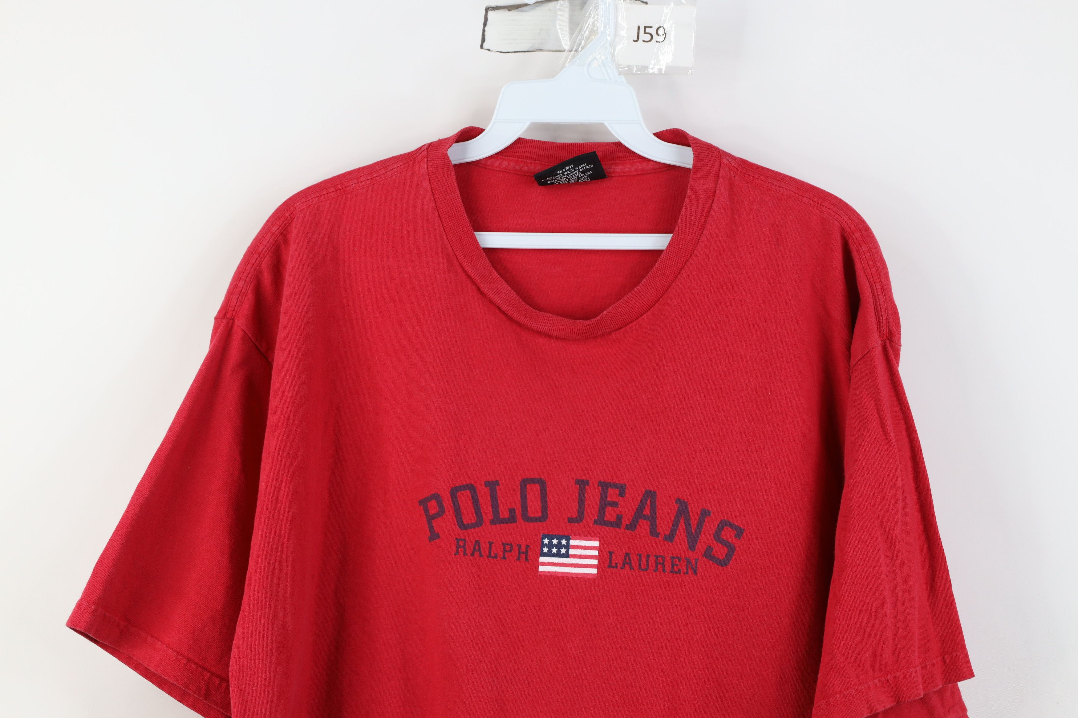 Ralph Lauren Vintage 90s Ralph Lauren Spell Out Flag Short Sleeve T-Shirt Size US L / EU 52-54 / 3 - 2 Thumbnail