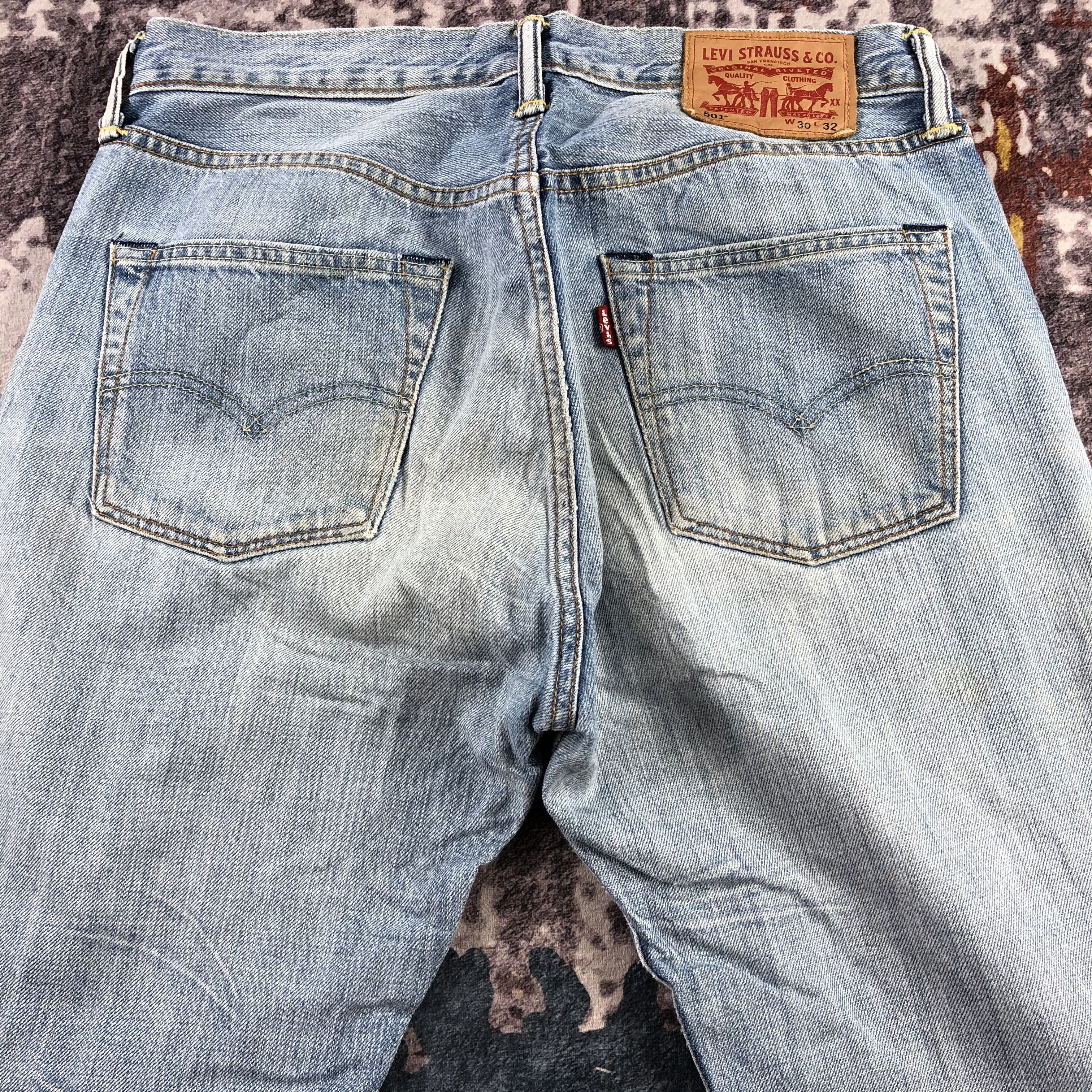 Levi's Vintage Light Wash Levis 501 Jeans-JM3051 Size US 31 - 5 Thumbnail