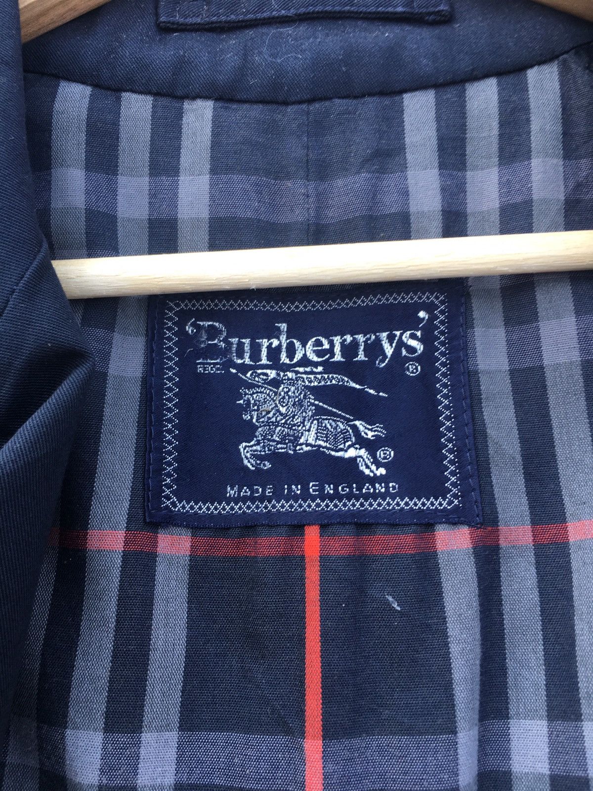 Burberry Rare Vintage Blueberry Long Coat Checkered Size S / US 4 / IT 40 - 9 Thumbnail