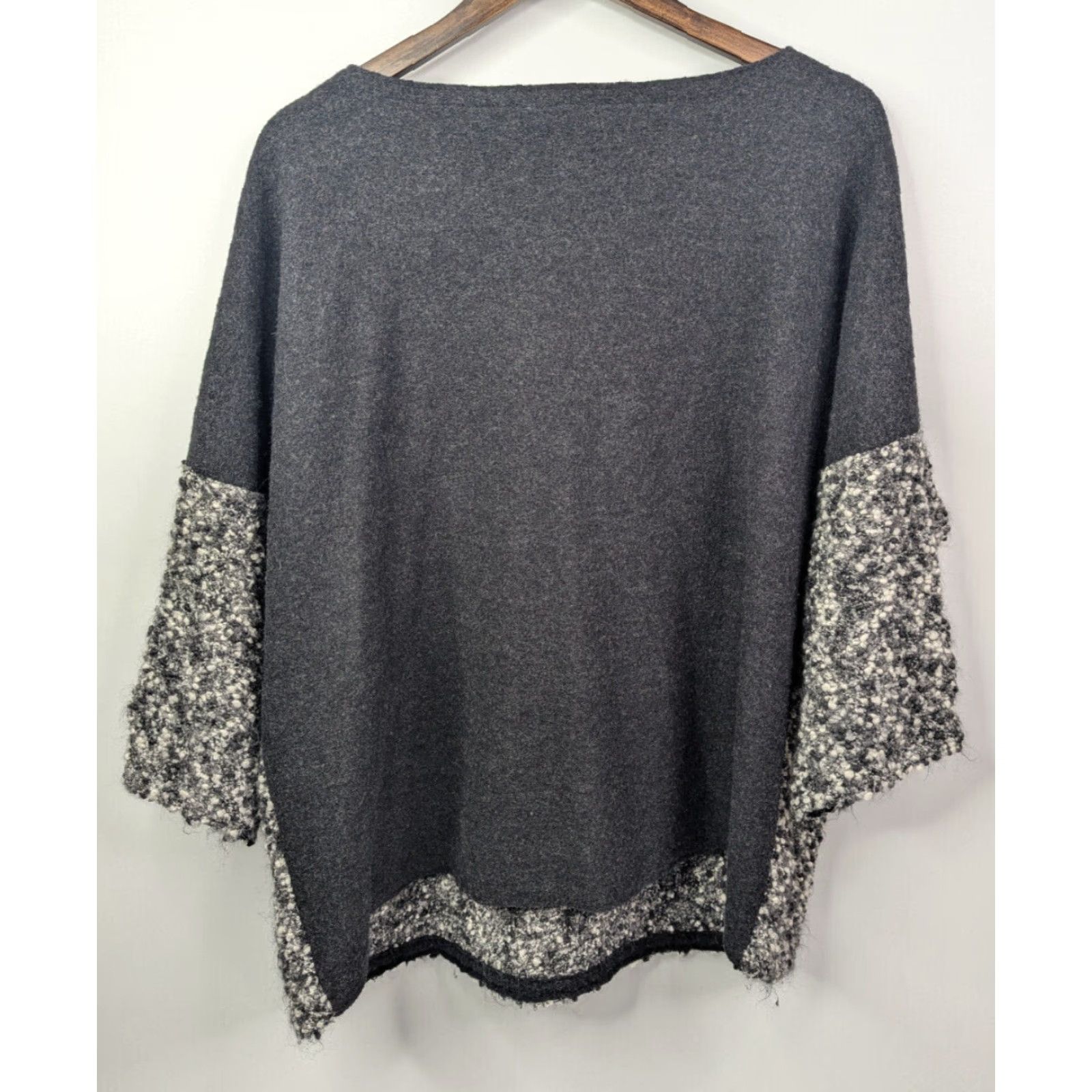 Eileen Fisher Eileen Fisher Sweater Womens XL Gray Mohair Nylon Wool Chunky Luxury Cozy Size XL / US 12-14 / IT 48-50 - 3 Thumbnail
