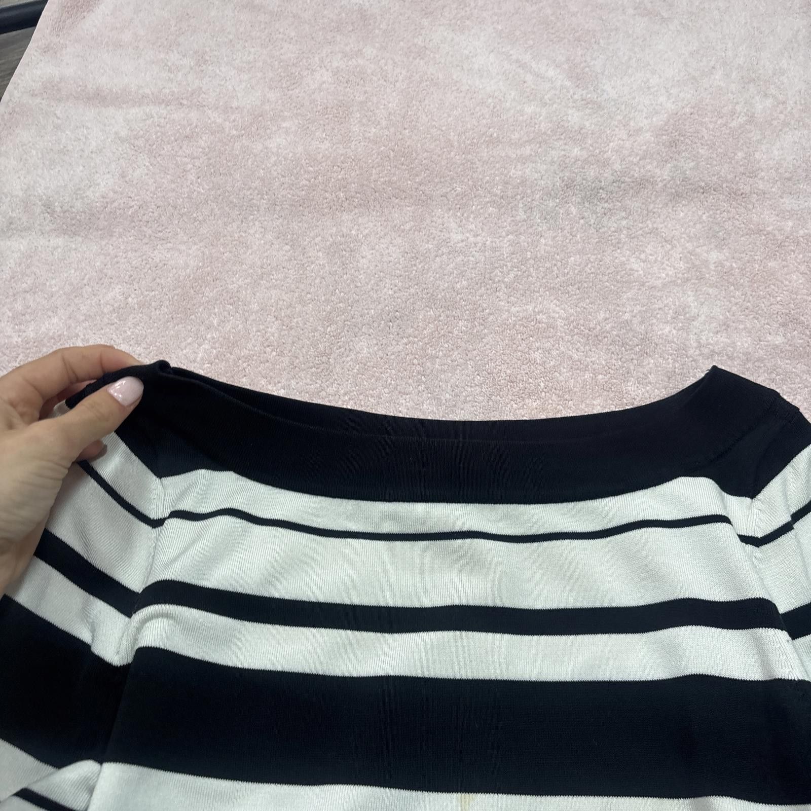 Other y2k striped structured wide neck top Size M / US 6-8 / IT 42-44 - 5 Thumbnail