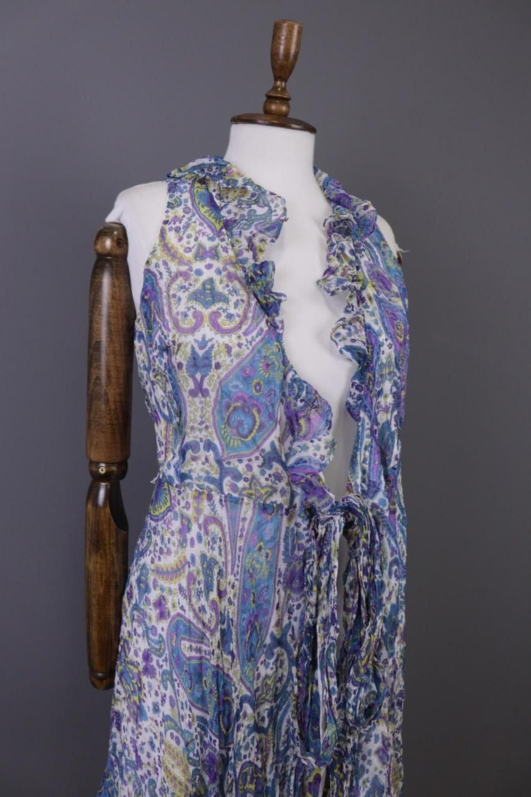 Lauren Ralph Lauren Lauren Ralph Lauren Paisley Silk Cardigan Cape Size 8 / M Size L / US 10 / IT 46 - 6 Thumbnail