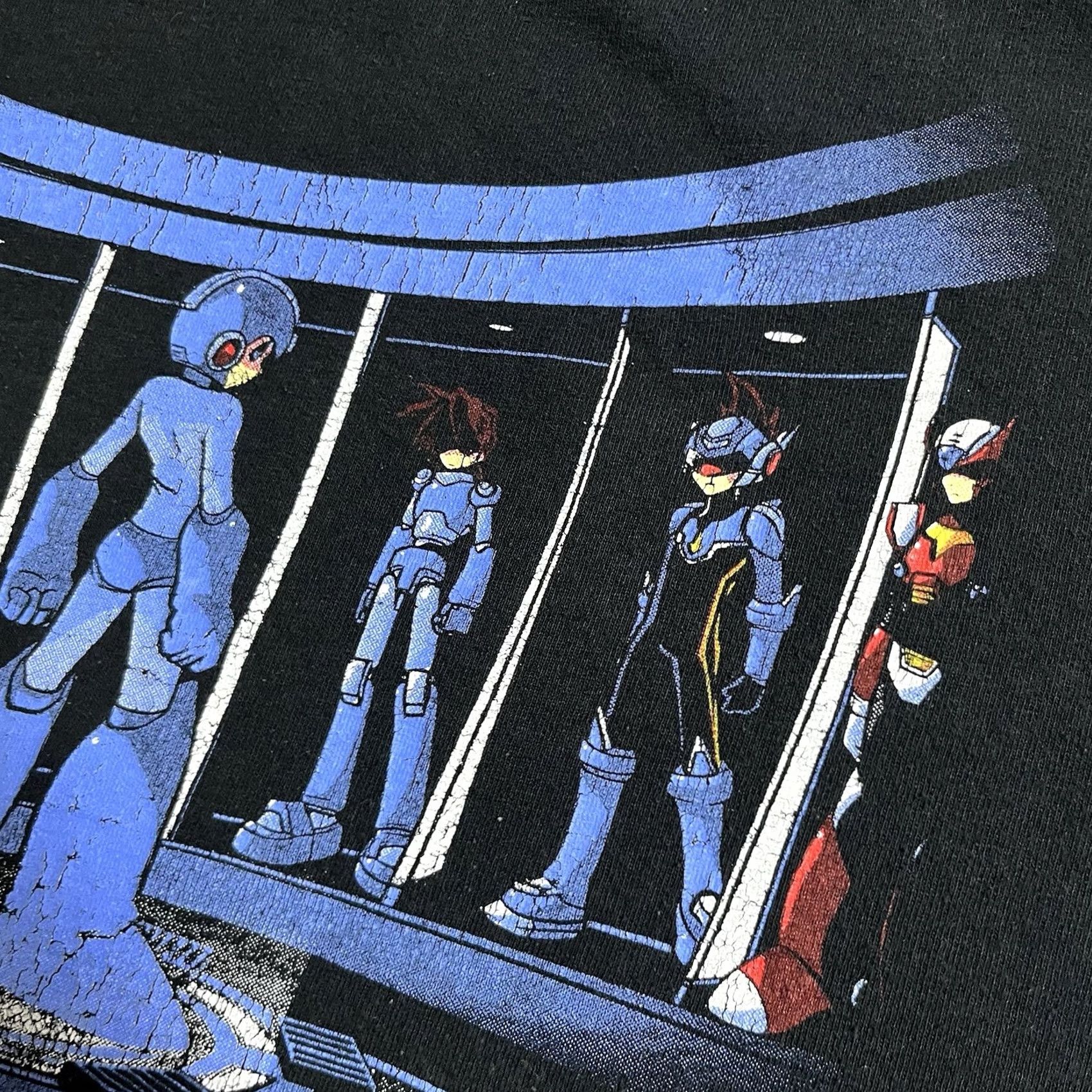 Gildan VINTAGE Mega Man X Shirt Mens Medium Black Cotton Gildan Logo 90s Anime Cartoon Retro Capcom Video Game Theme Mens Size US M / EU 48-50 / 2 - 5 Thumbnail