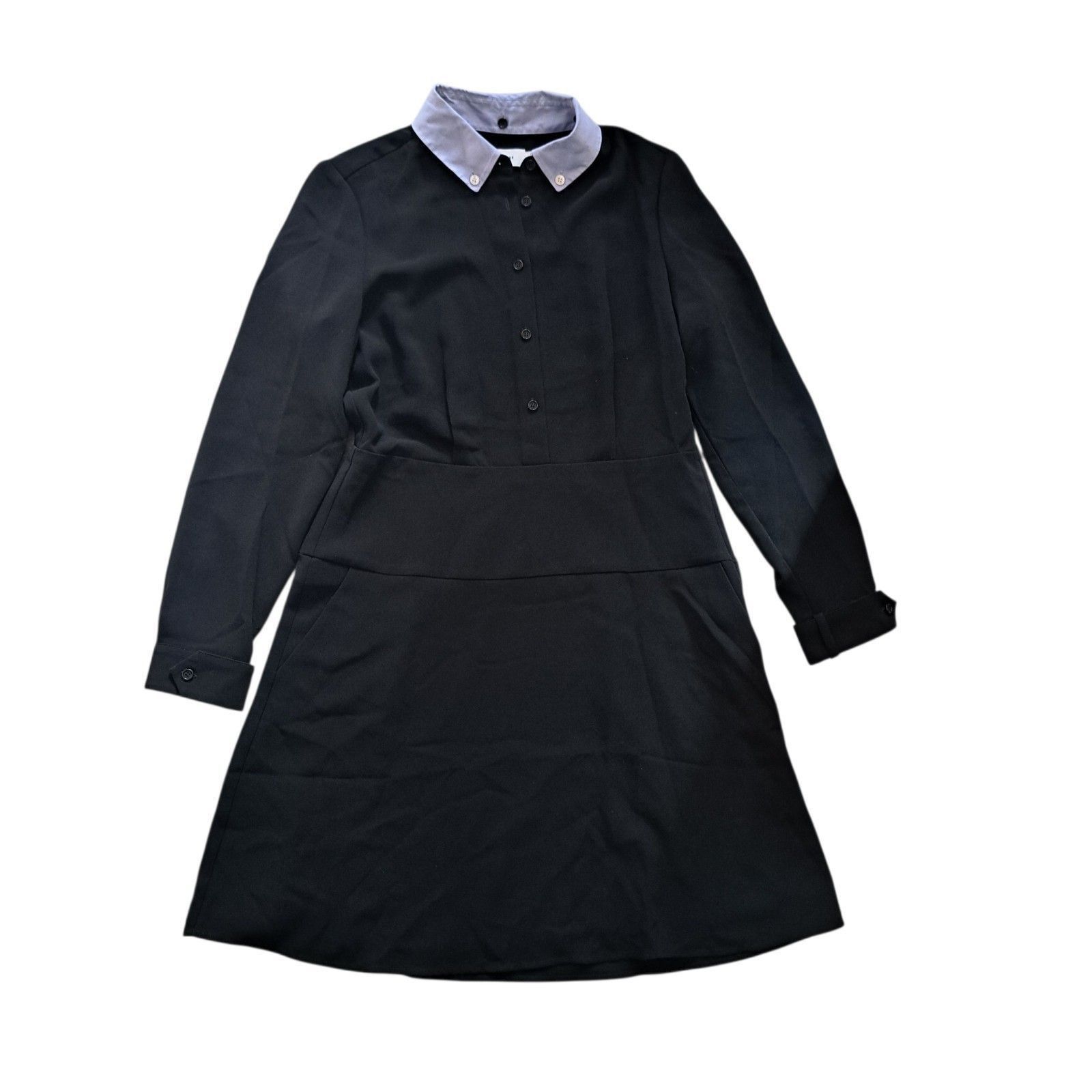 Coach Coach Removable Collar Button Front Flare Shirt Boho Goth Dr Size M / US 6-8 / IT 42-44 - 2 Thumbnail