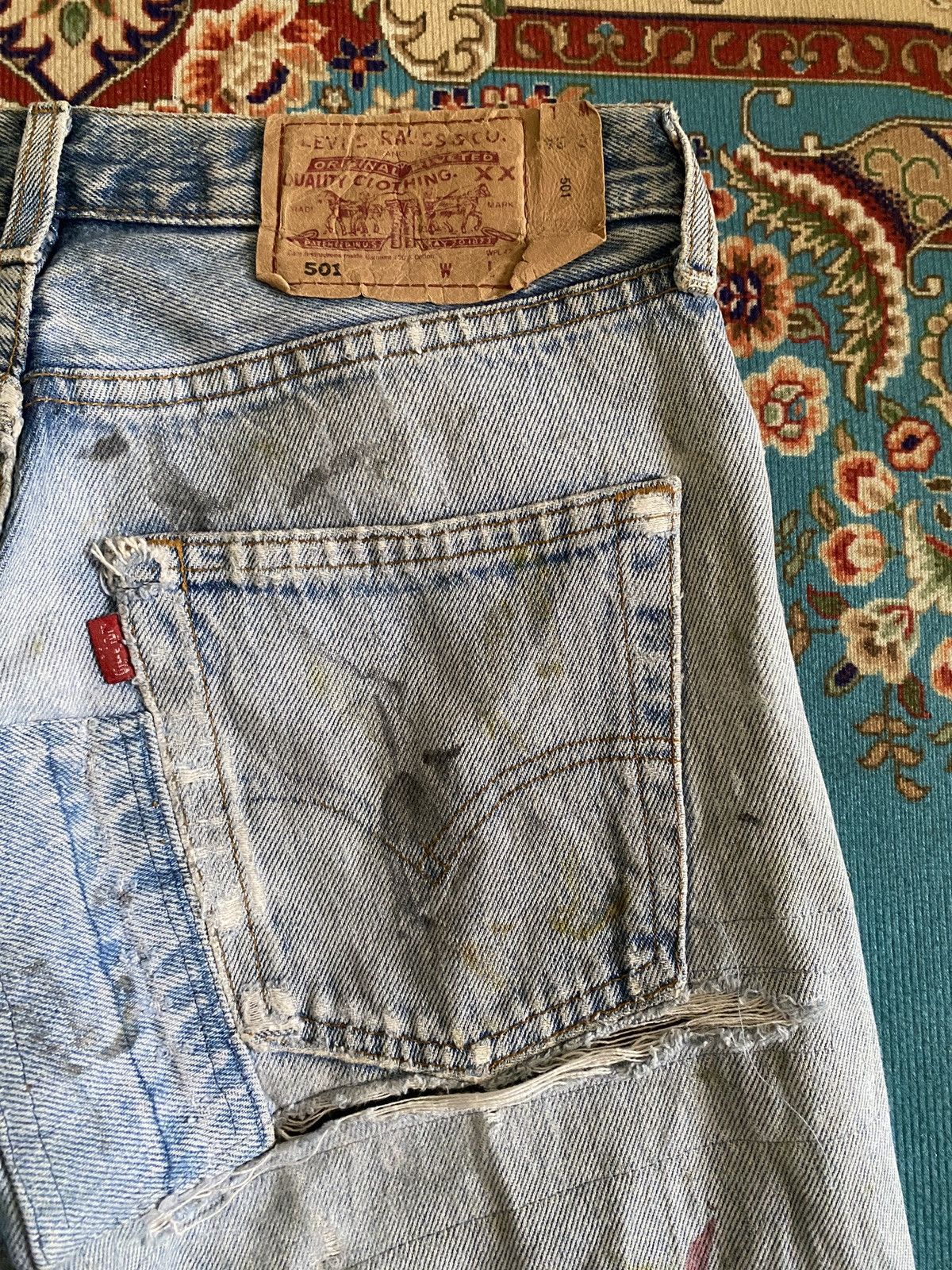 Levi's Vintage 90s Levi’s 501 Distressed Denim Size US 26 / EU 42 - 13 Thumbnail