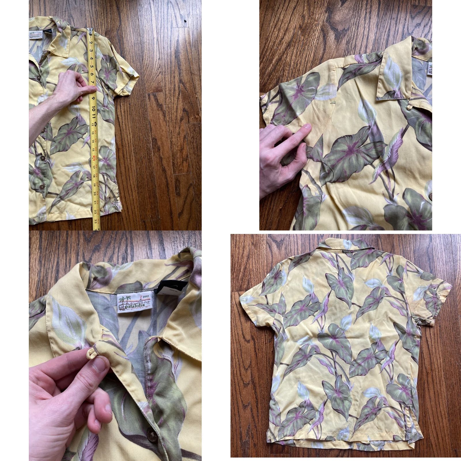 Patagonia VINTAGE Patagonia Shirt Womens 4 Yellow Pataloha Hawaiian Button Size Floral Size S / US 4 / IT 40 - 8 Thumbnail