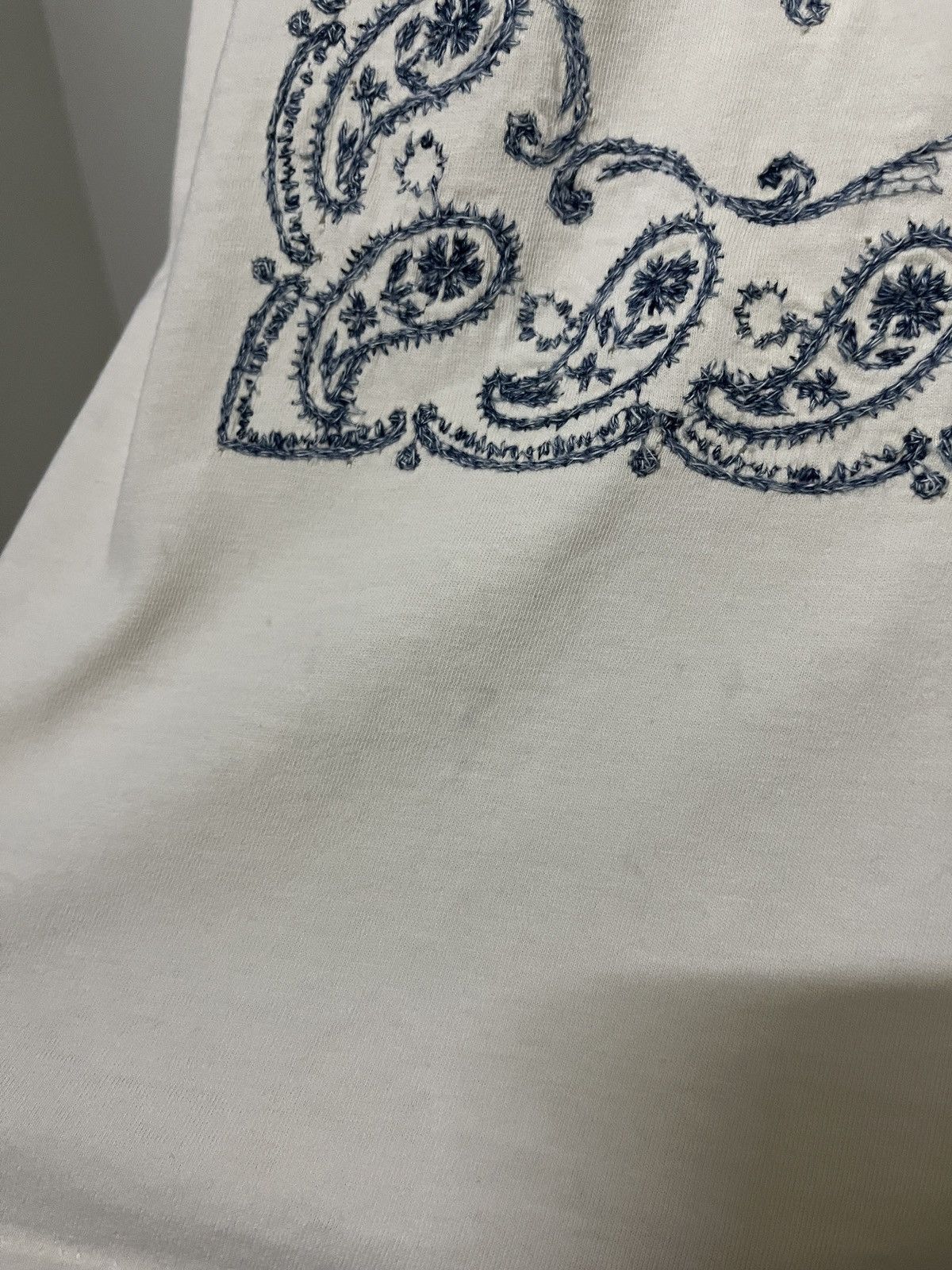 Remi Relief Special Process Indigo Embroidered Bandana Paisley Size M / US 6-8 / IT 42-44 - 6 Thumbnail