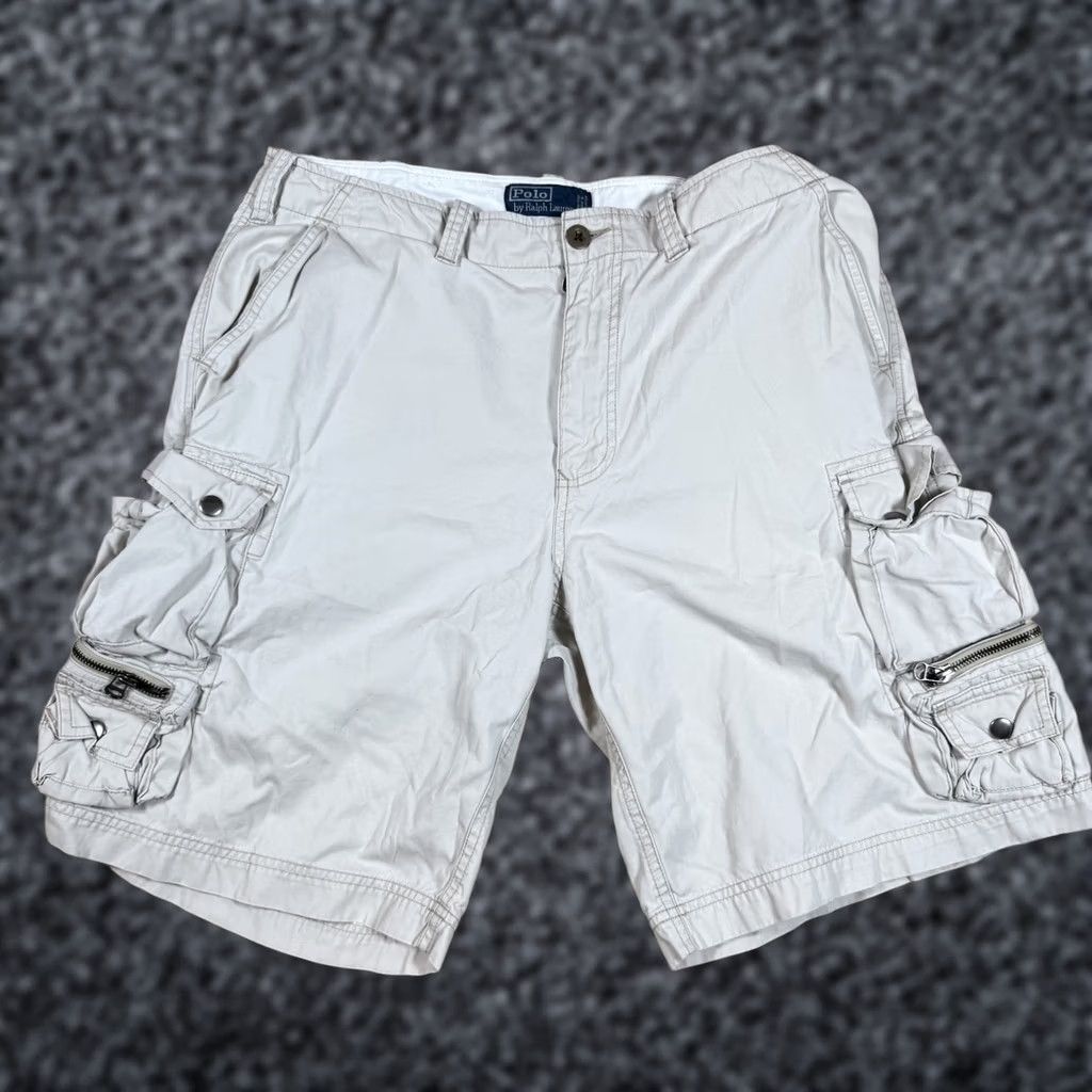 Polo Ralph Lauren VINTAGE Polo Ralph Lauren Cargo Shorts Military Chino Baggy Beige Khaki Mens 32 Baggy Cargo Shorts Mil... Size US XS / EU 42 / 0 - 1 Thumbnail