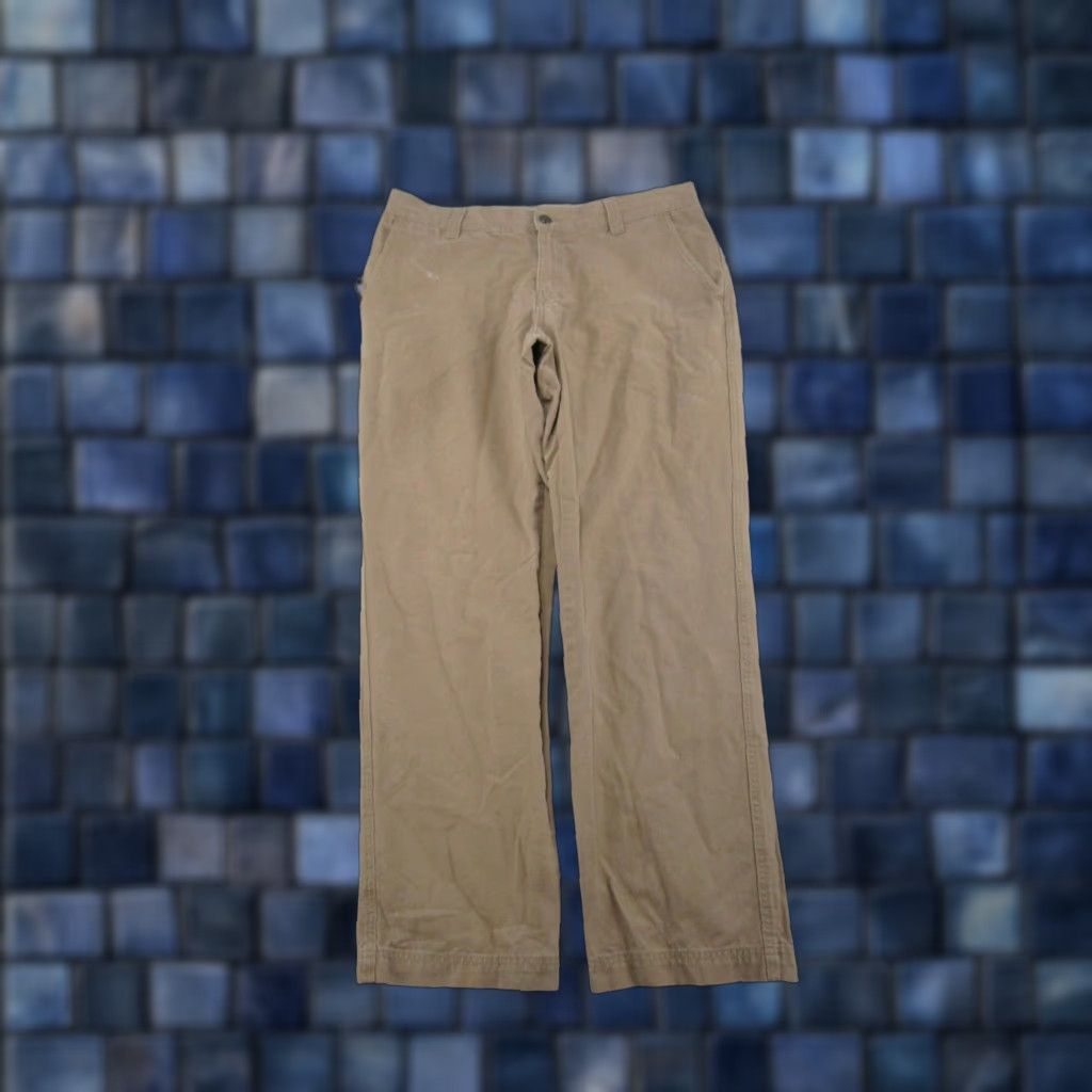 Vintage Columbia Beige Pants Straight Leg 34x30 Cargo Canvas Zip Pockets Men Regular Classic Chino 5-Pocket Style Outdoor Logo 30 In Inseam Size US 34 / EU 50 - 1 Thumbnail