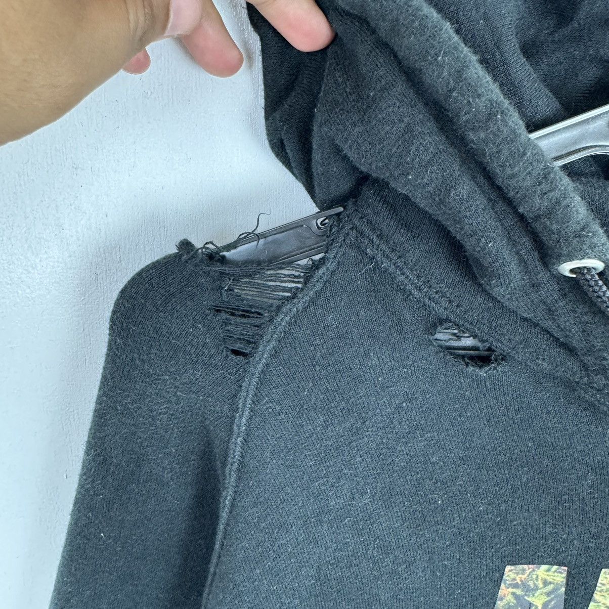 Japanese Brand × Nitraid Anti Babylon Nitraid Distressed Hoodie Sweatshirt Size US L / EU 52-54 / 3 - 5 Thumbnail