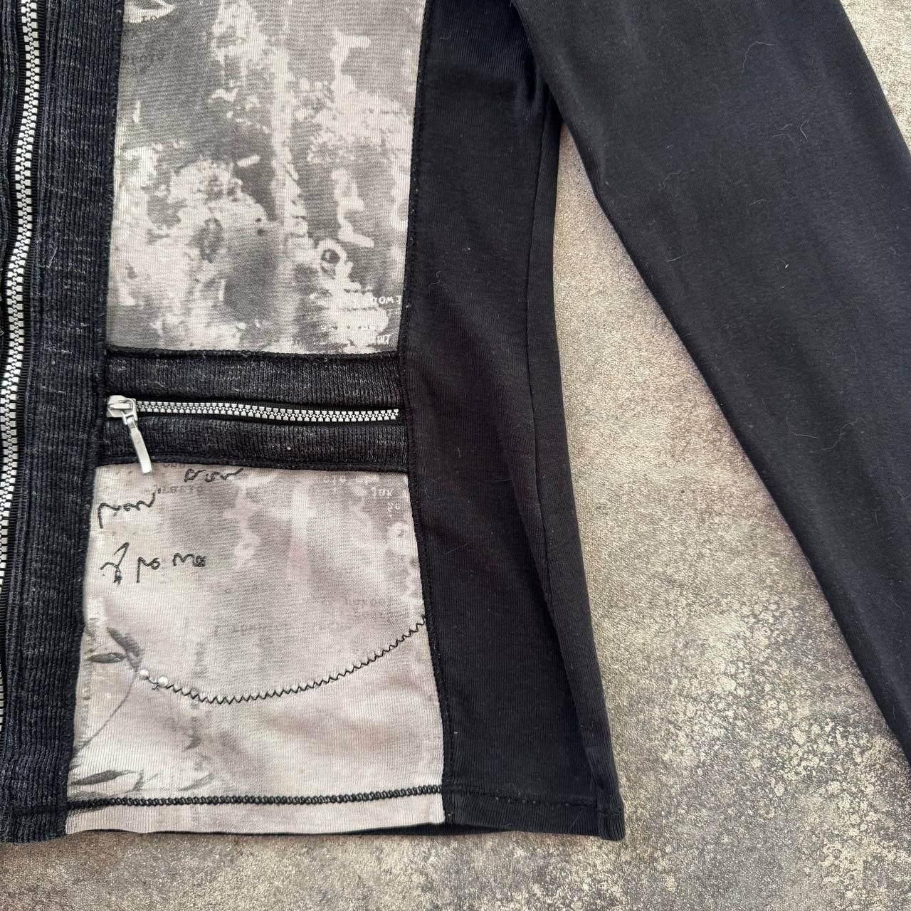 If Six Was Nine Avant Garde Zip Long Sleeve Top (Cop Copine Style) Size L / US 10 / IT 46 - 7 Thumbnail