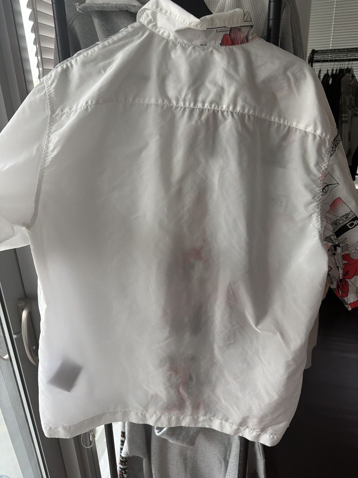 Prada Prada Nylon Button Up Shirt Size US XL / EU 56 / 4 - 12 Thumbnail