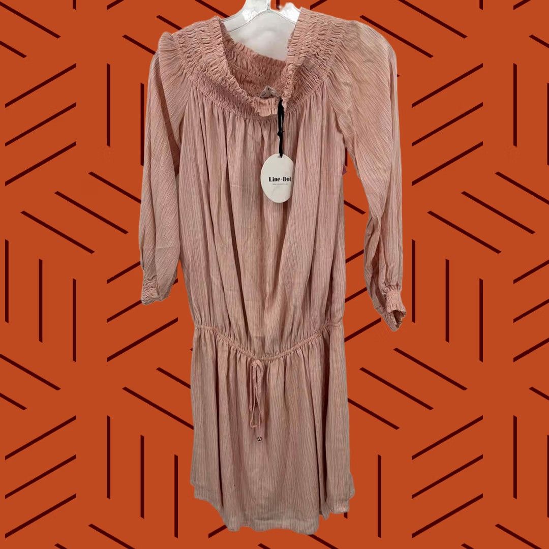Pinko Line + Dot Pink Short Long Sleeve Dress | Pre-Owned | Medium | Regular Size Size M / US 6-8 / IT 42-44 - 1 Thumbnail