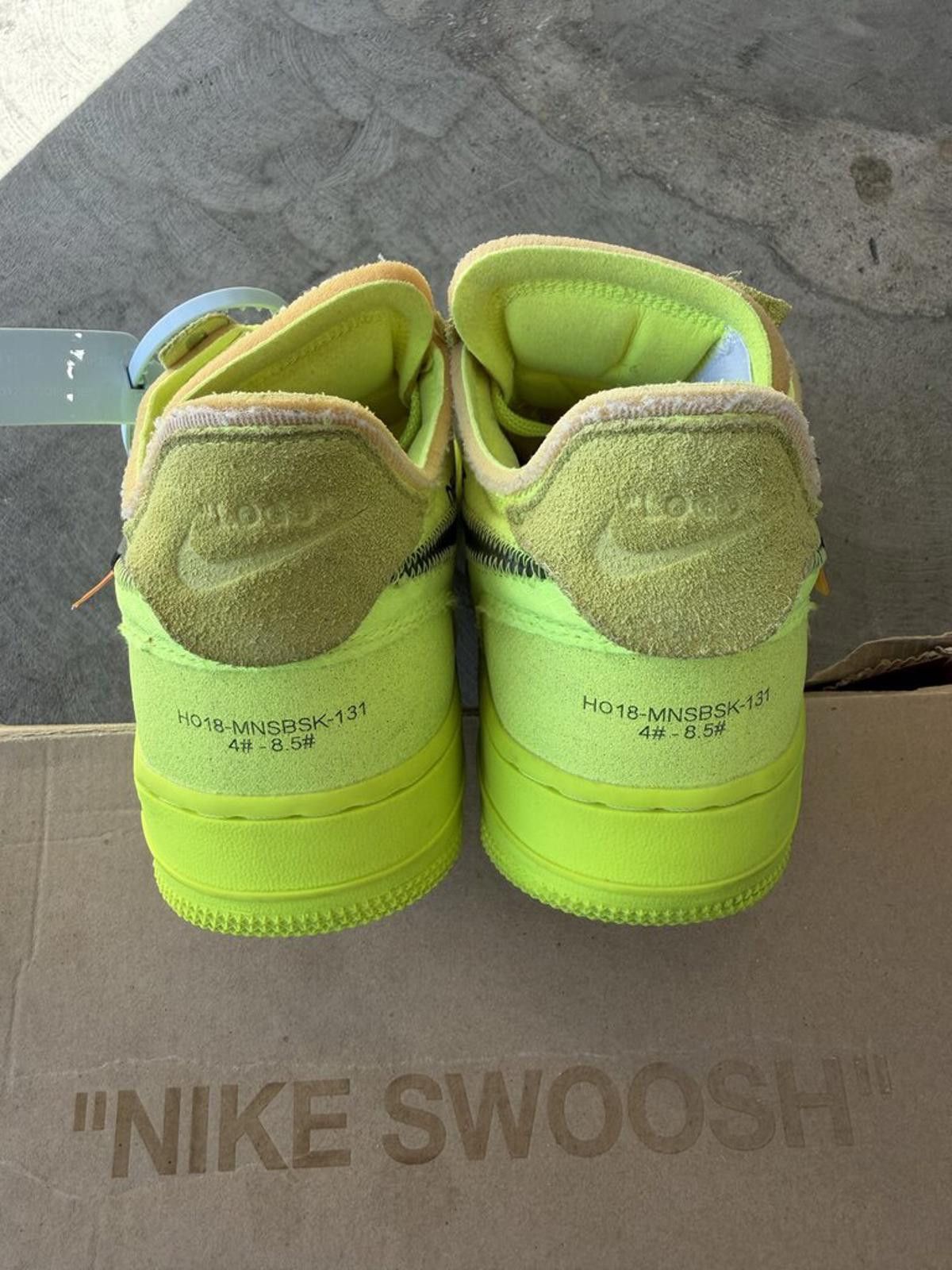 Nike Nike Air Force 1 x Off White Volt Sz. 7.5 Size US 7.5 / EU 40-41 - 4 Thumbnail