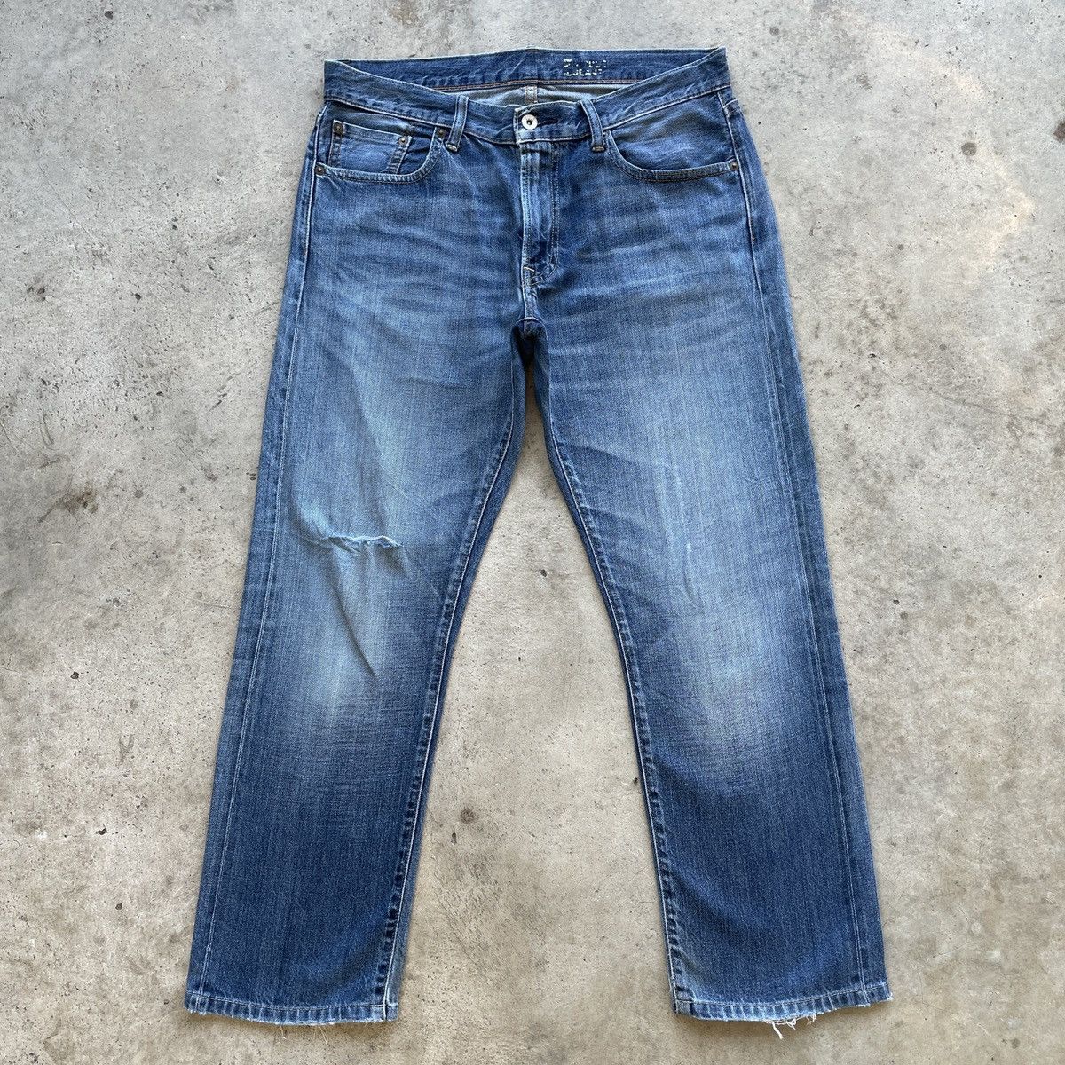Japanese Brand W33💥 Vintage Japanese Faded Jeans Denim Pants Selvedge Size US 33 - 1 Thumbnail