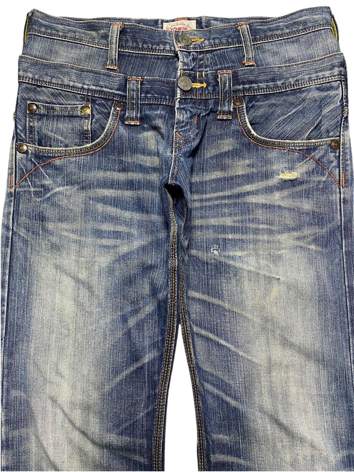 Edwin Japanese Brand Edwin XVS Double Waist Rare Style Jeans Size US 32 / EU 48 - 3 Thumbnail