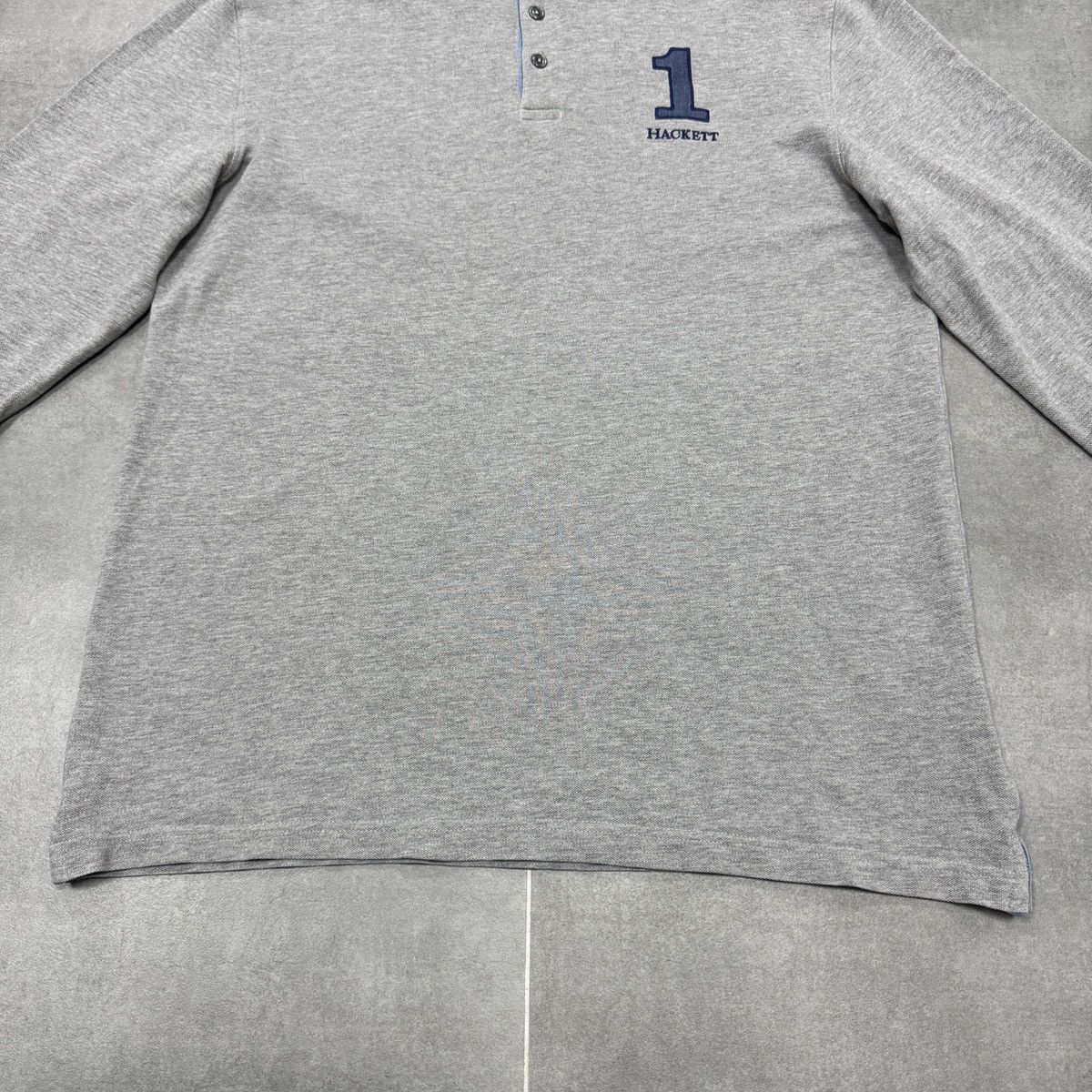 Hackett Hackett London #1 Elbow Patches Long Sleeve Rugby Polo Shirt Size US M / EU 48-50 / 2 - 5 Thumbnail