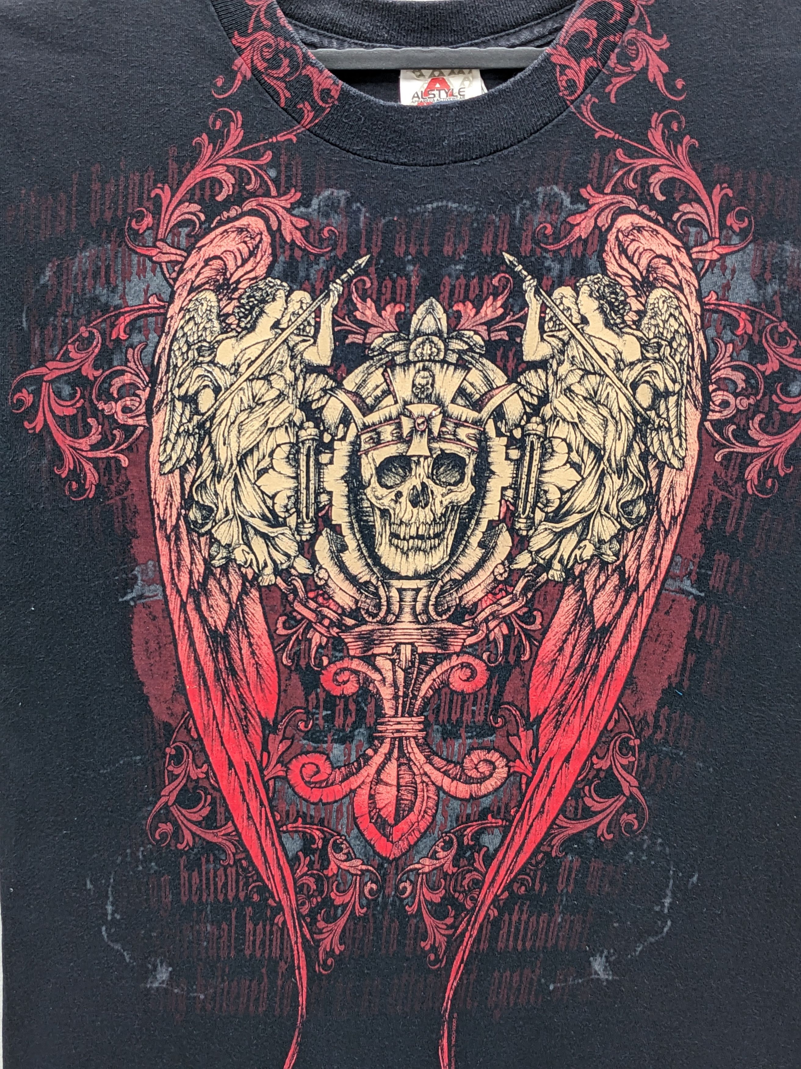 Japanese Brand AFFLICTION ALTERNATIVE SKULLS DESIGN TSHIRT Size US S / EU 44-46 / 1 - 3 Thumbnail