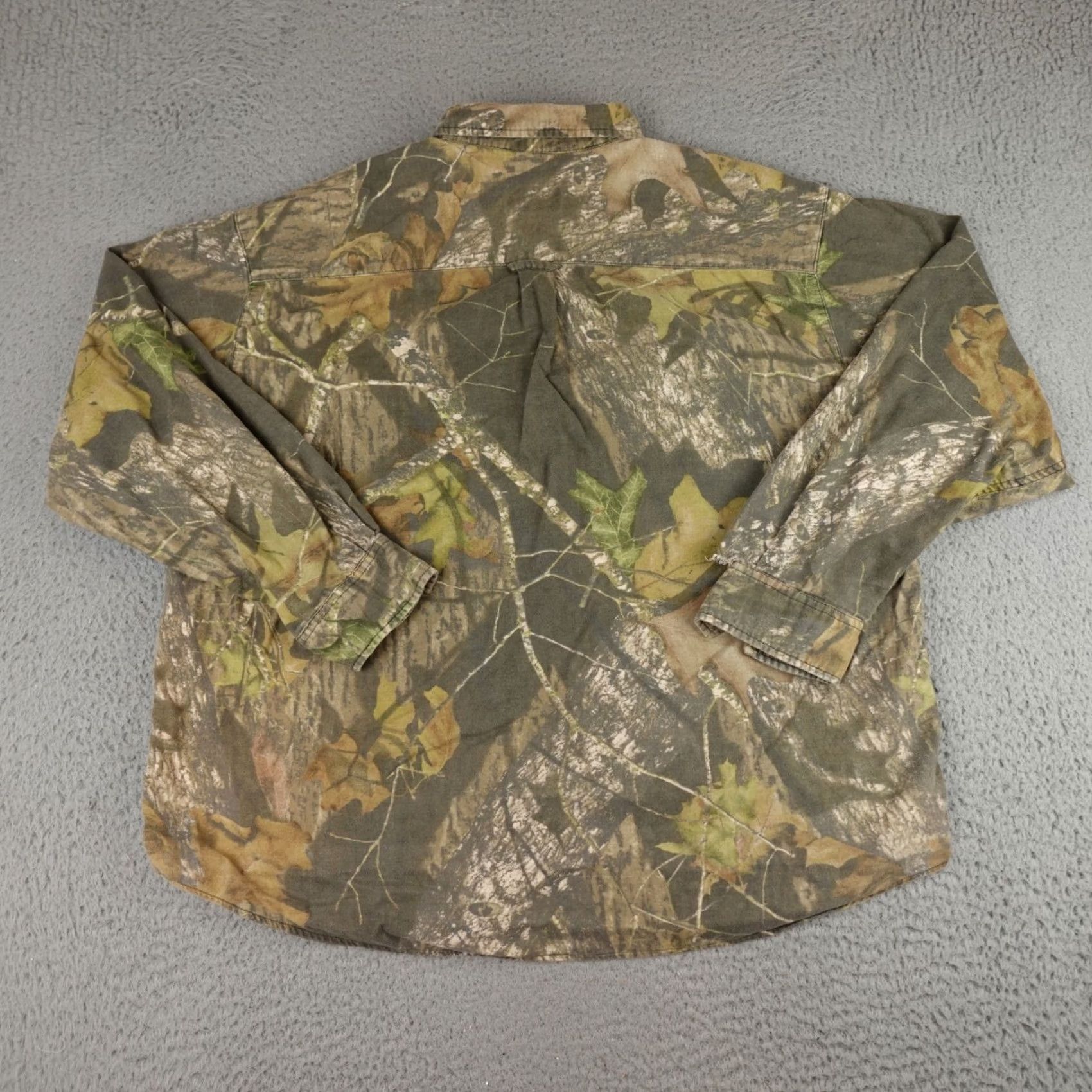 Vintage VINTAGE Mossy Oak Camo Shirt Mens 2XL Green Brown Long Sleeve Button Hunting Size US XXL / EU 58 / 5 - 2 Thumbnail