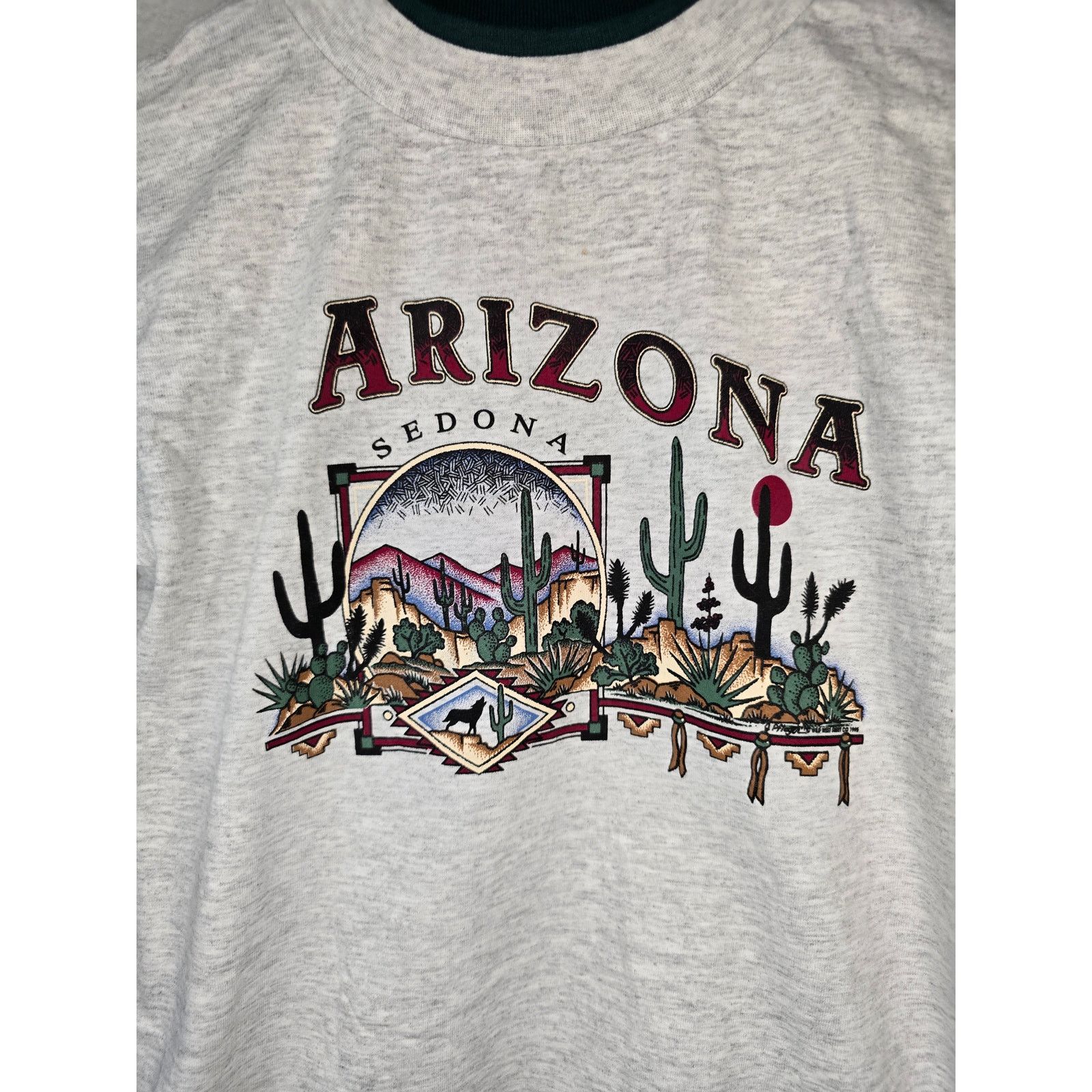Signal Sport × Vintage Vintage Arizona Shirt Youth Medium Desert Gray Nature Tee Size M / US 6-8 / IT 42-44 - 2 Thumbnail