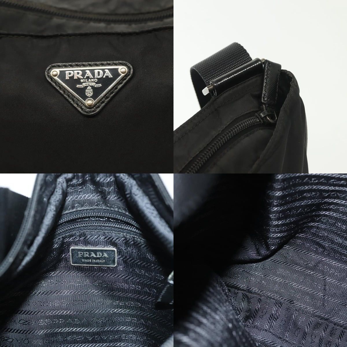 Prada PRADA Shoulder Bag Nylon Black Silver Size ONE SIZE - 11 Thumbnail