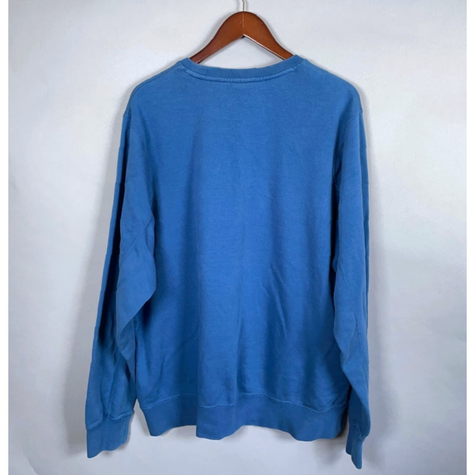 Jordan Brand Jordan Sweatshirt Adult 2XL Blue Crewneck Graphic Print Fleece Cotton Blend Pullover 90s Retro Sports Size US XXL / EU 58 / 5 - 3 Thumbnail