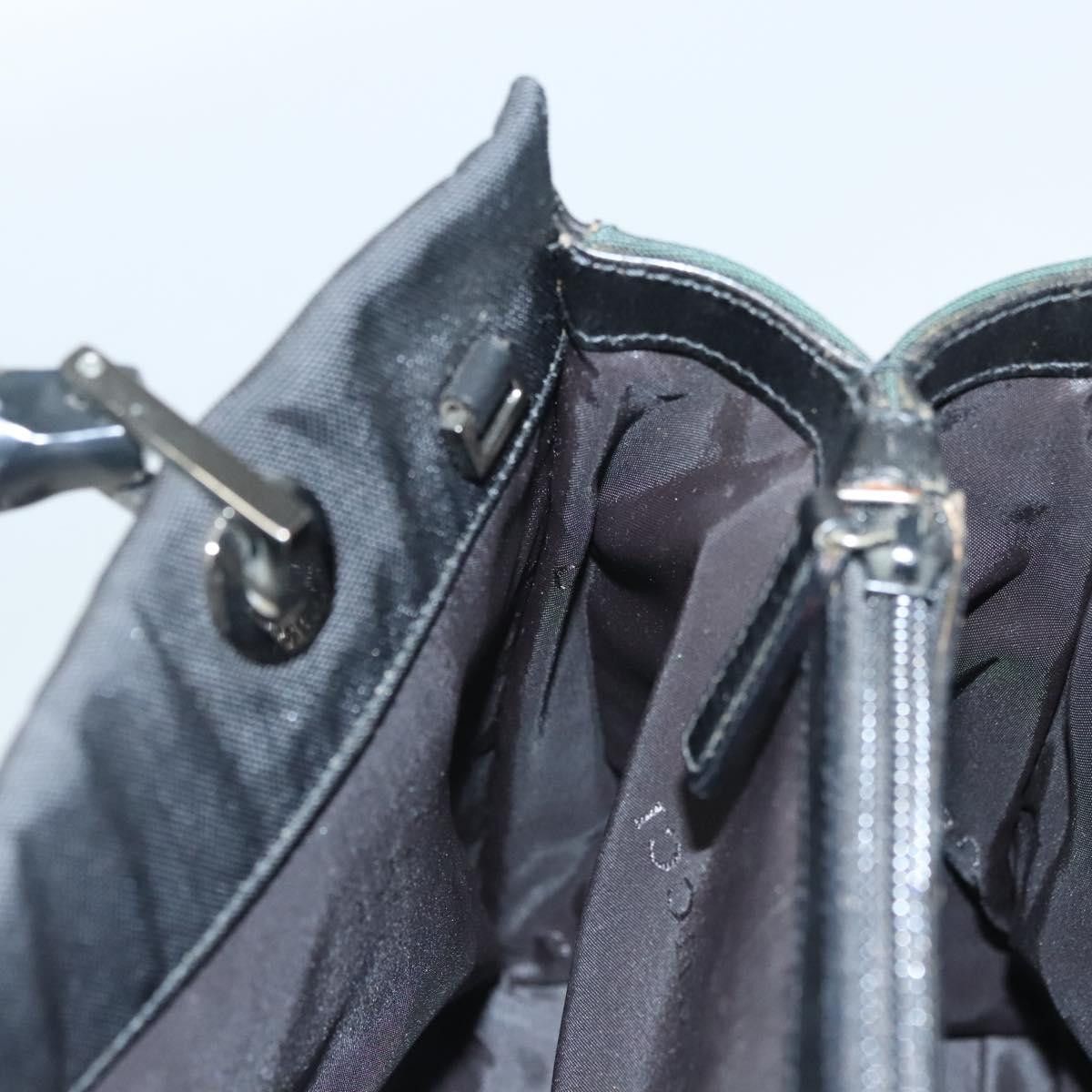 Gucci GUCCI Bamboo Hand Bag Nylon Black Silver 032 032 Size ONE SIZE - 20 Thumbnail