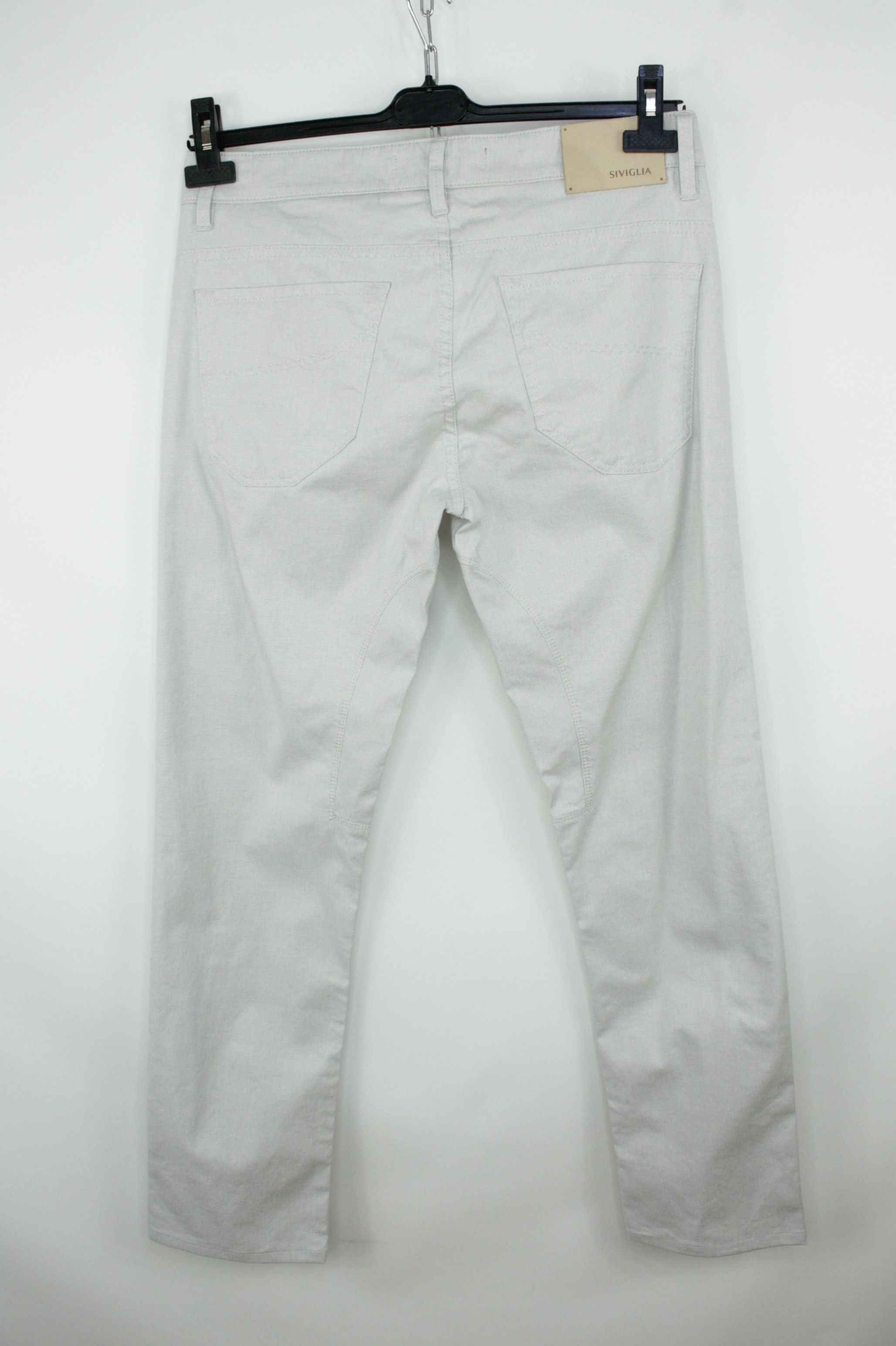 Siviglia Siviglia Gray Stretch Cotton Casual Trousers Jeans Men's Size US 33 - 4 Thumbnail