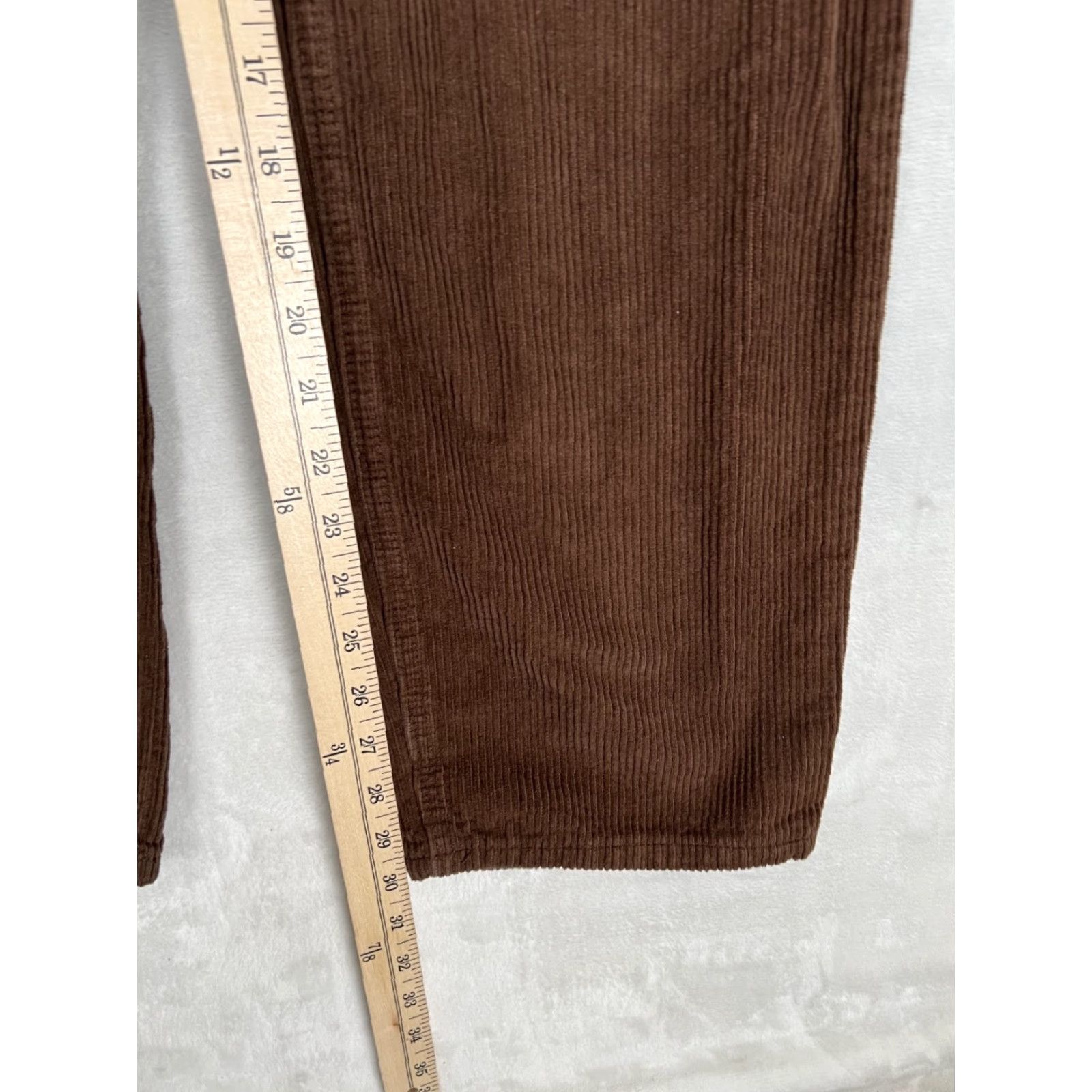 Empyre Empyre Cargo Pants Women's 1 Brown Corduroy Pants Y2K Baggy Chino Straight Pockets 30in Inseam Juniors Teens Twill Zip Brown Mens? Size 30" / US 8 / IT 44 - 2 Thumbnail