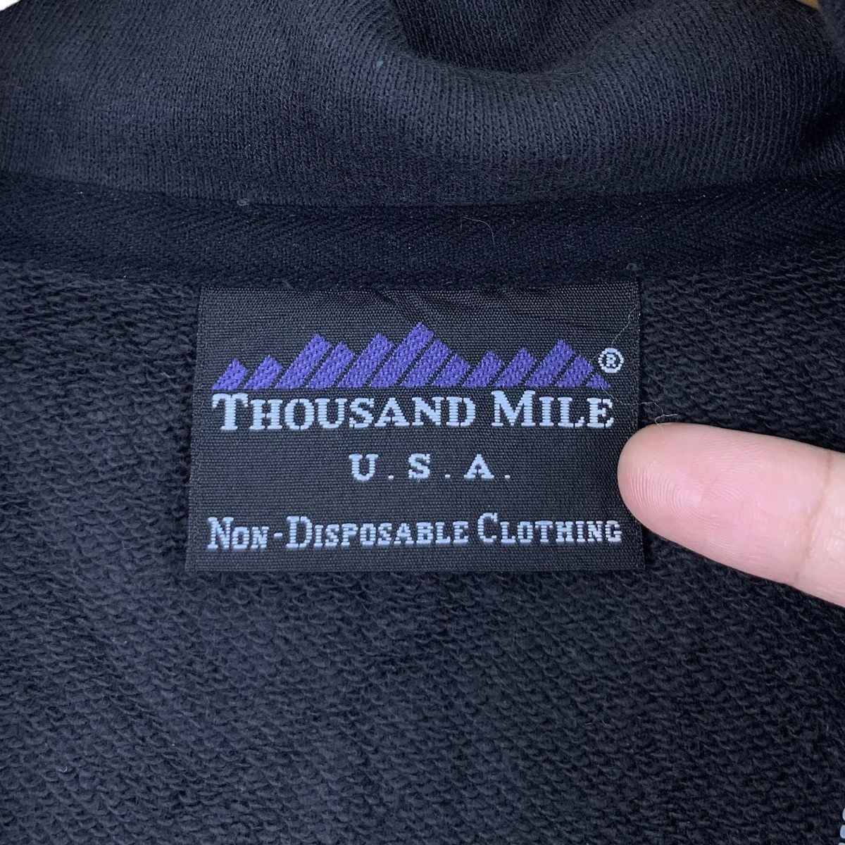 Vintage Vintage THOUSAND MILE Label Half Zipper Fleece Sweatshirt Size US L / EU 52-54 / 3 - 5 Thumbnail